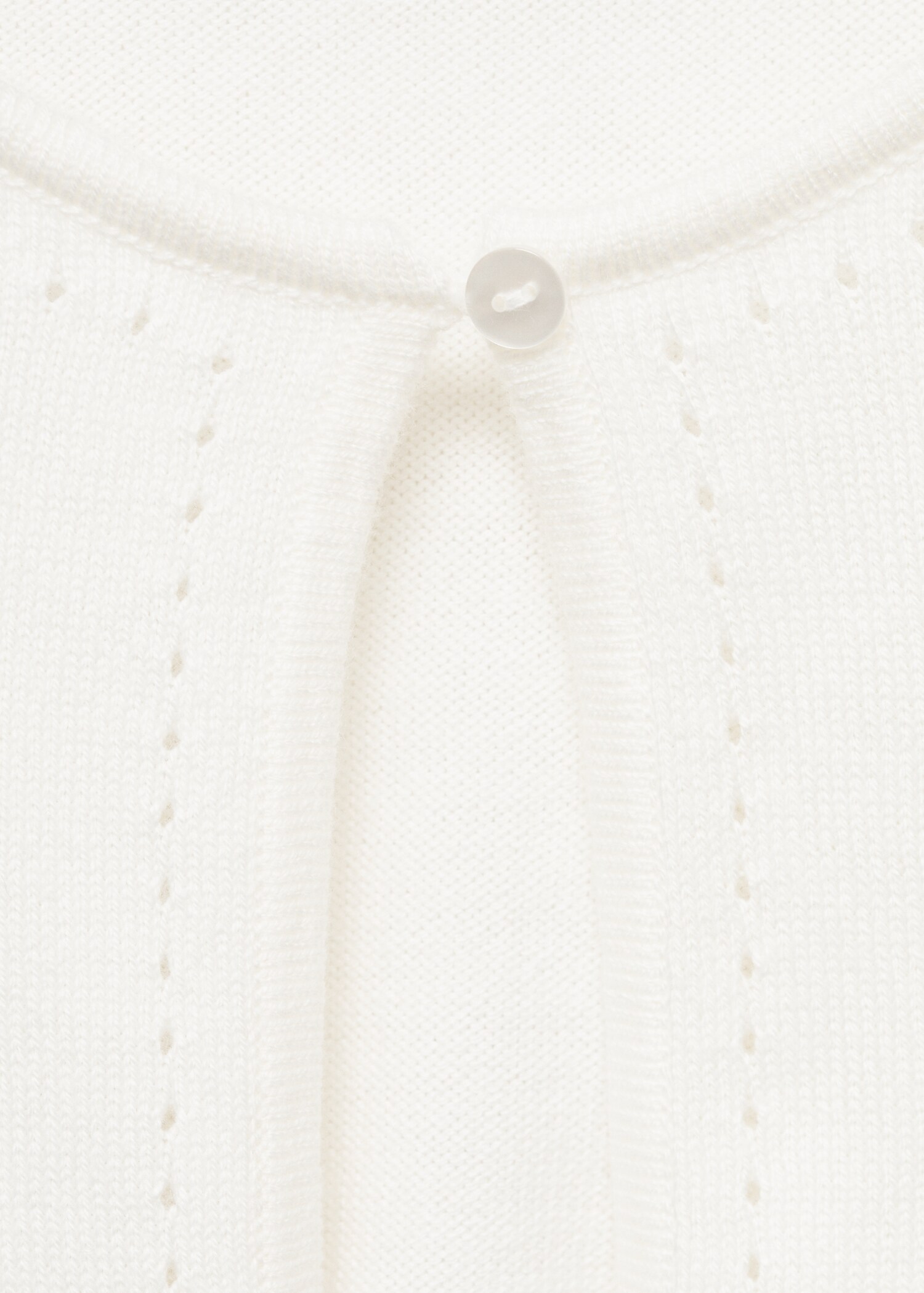Fine-knit cotton cardigan - Details of the article 8