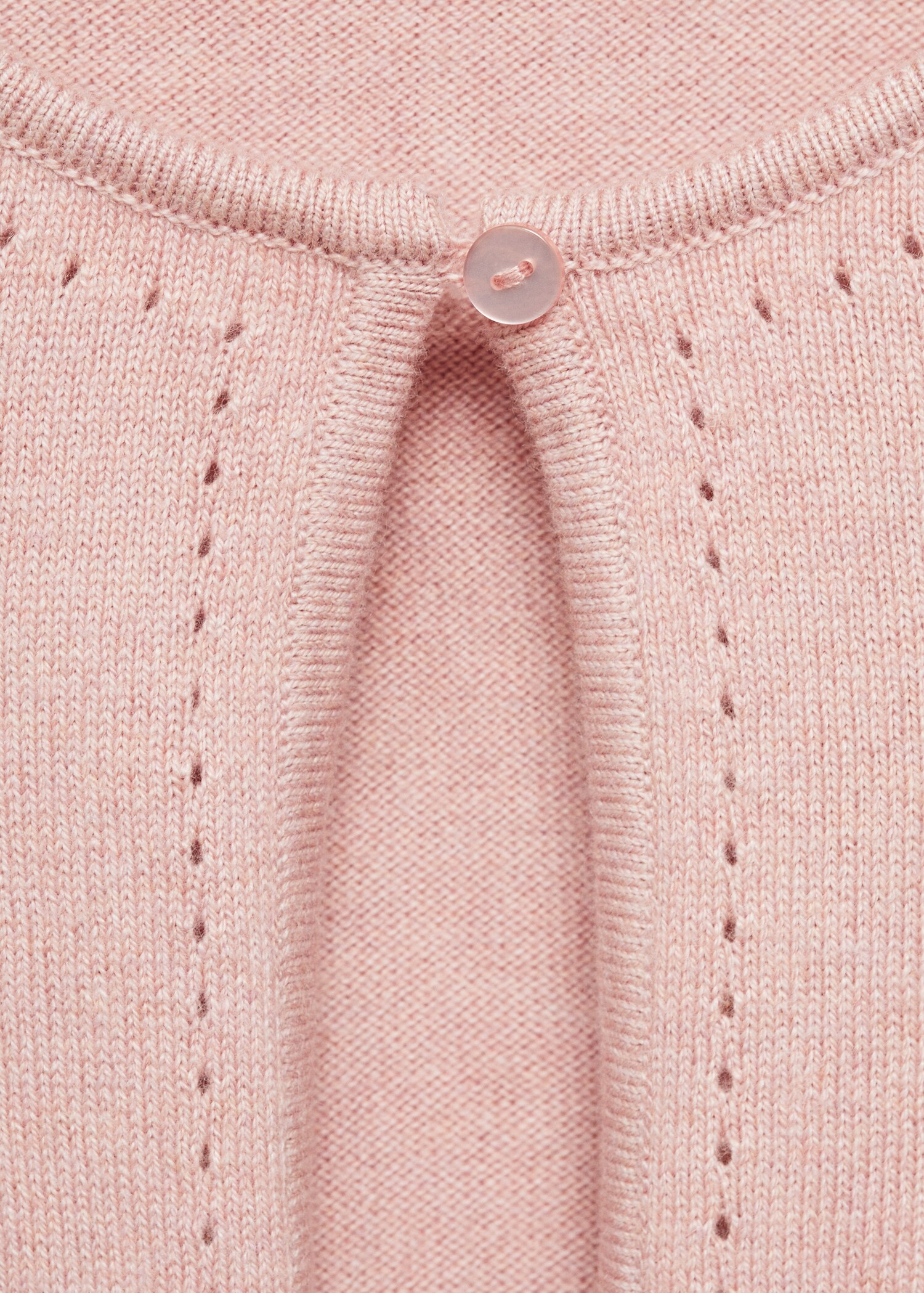 Fine-knit cotton cardigan - Details of the article 8