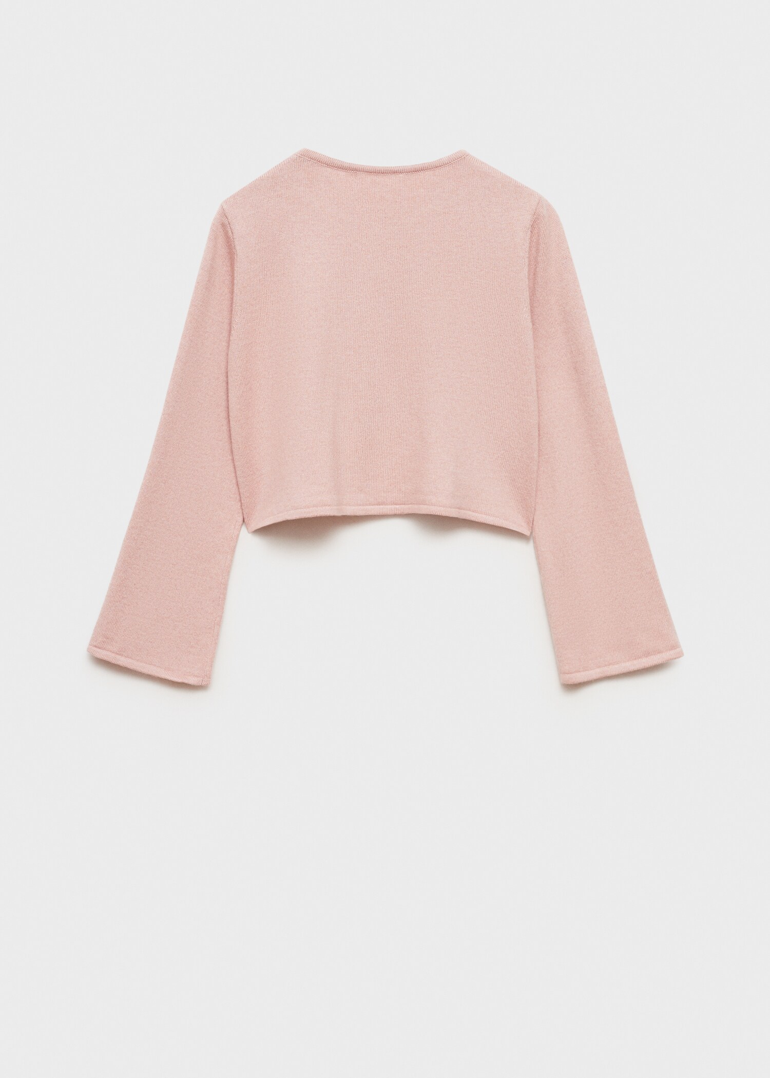 Fine-knit cotton cardigan - Reverse of the article