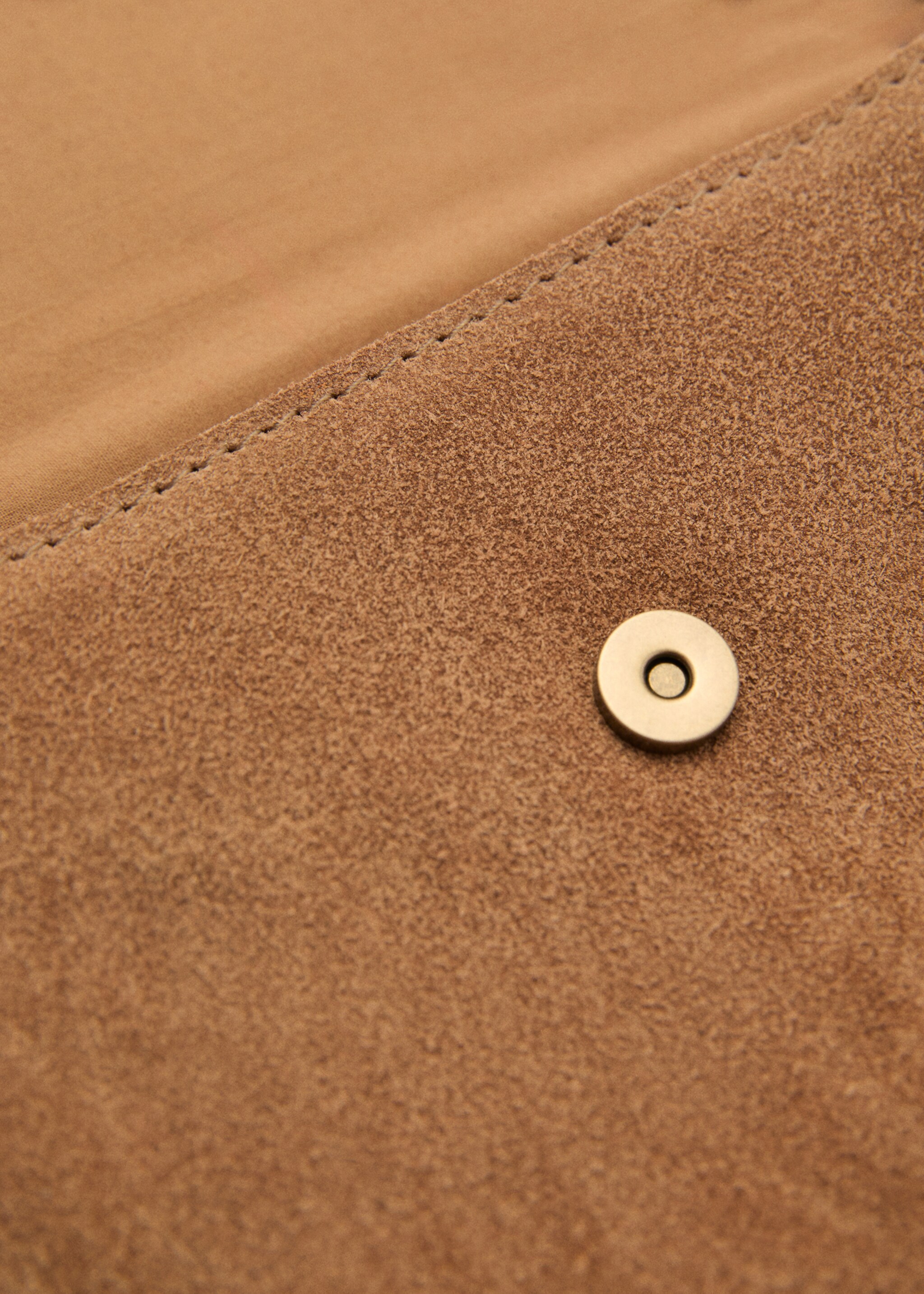 Ledertasche mit Fransen - Detail des Artikels 2, Mittelbraun. Ref: 87073649-00.