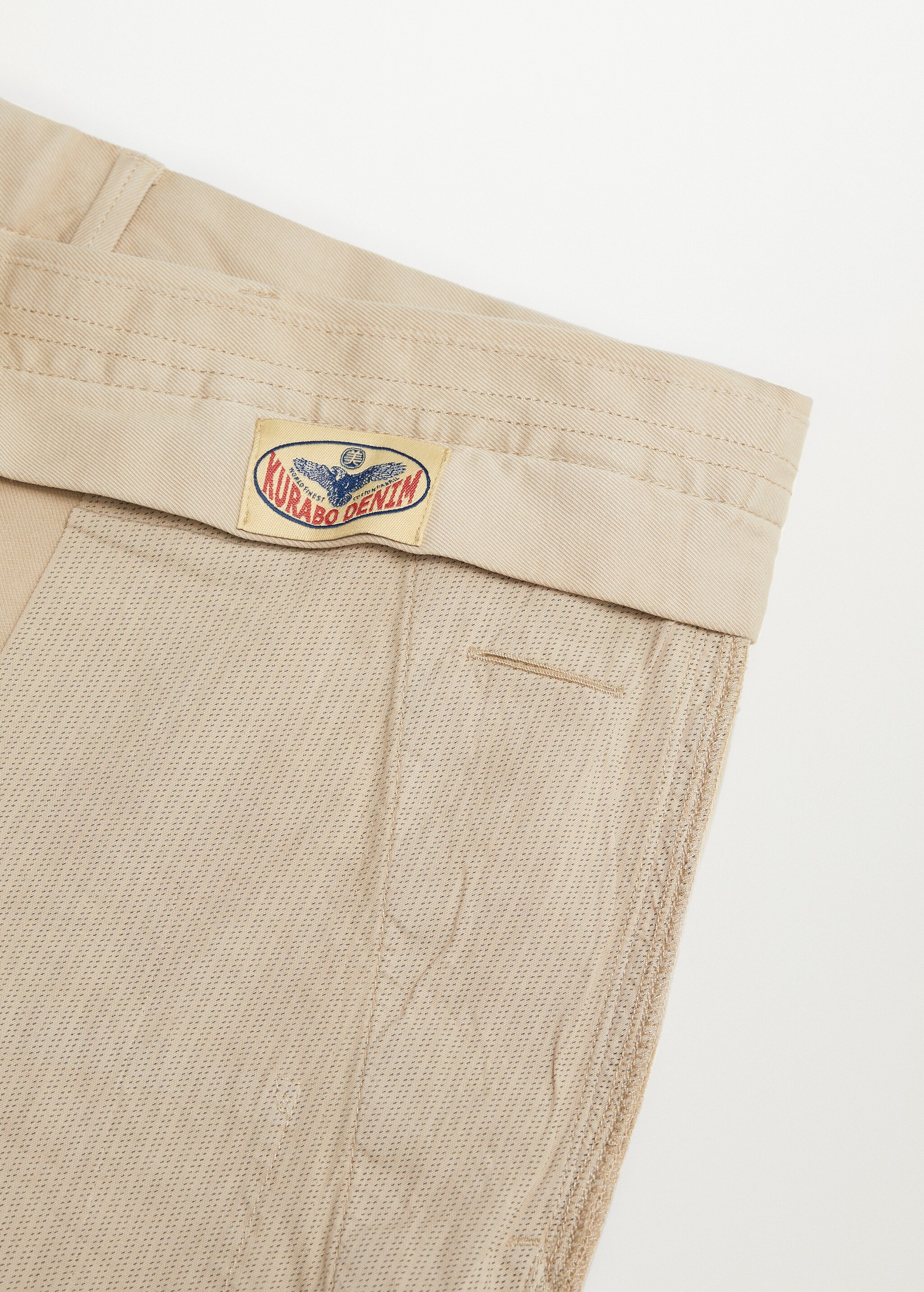 Keprové kalhoty chino slim fit - Detail zboží 7