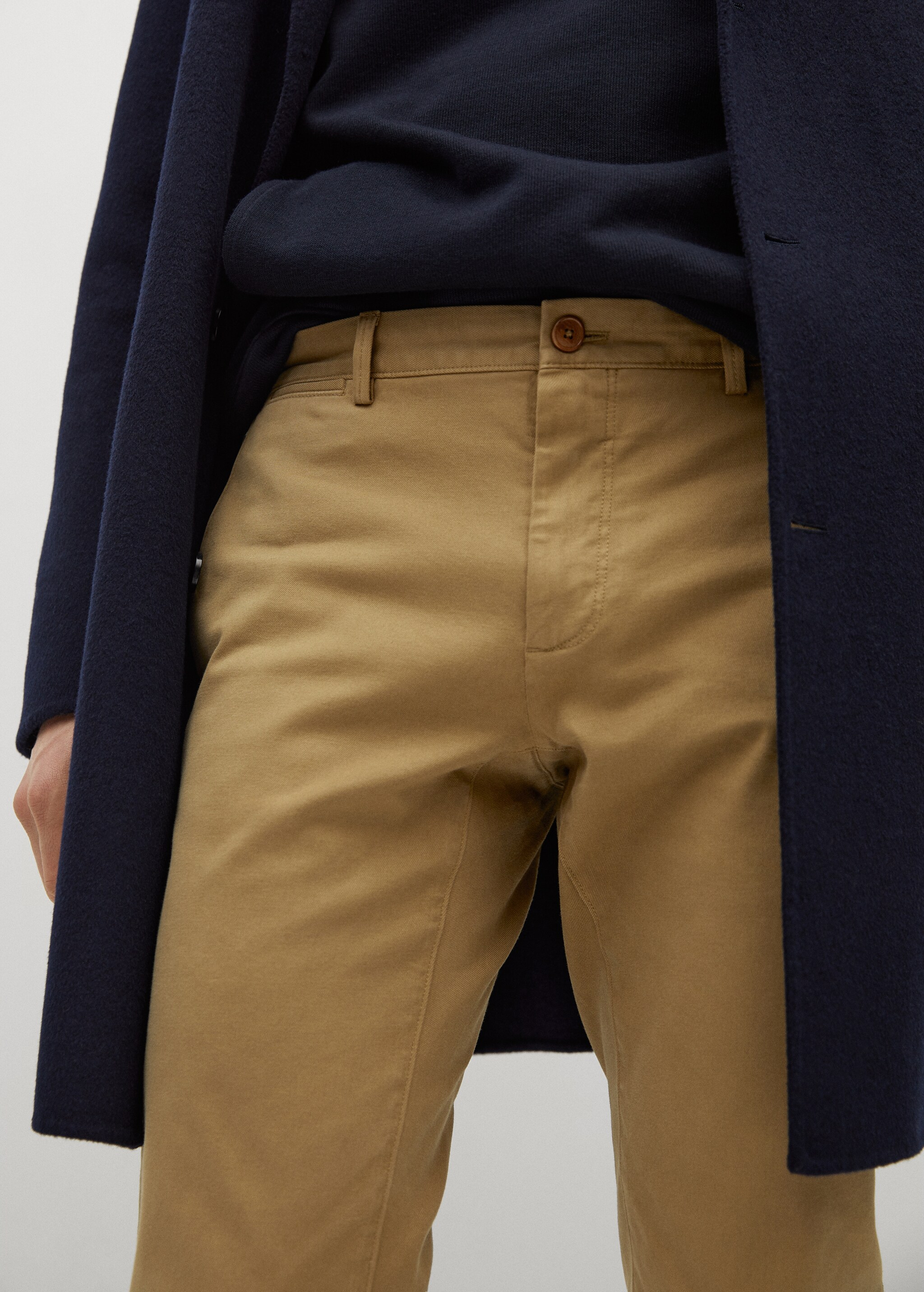 Keprové kalhoty chino slim fit - Detail zboží 1