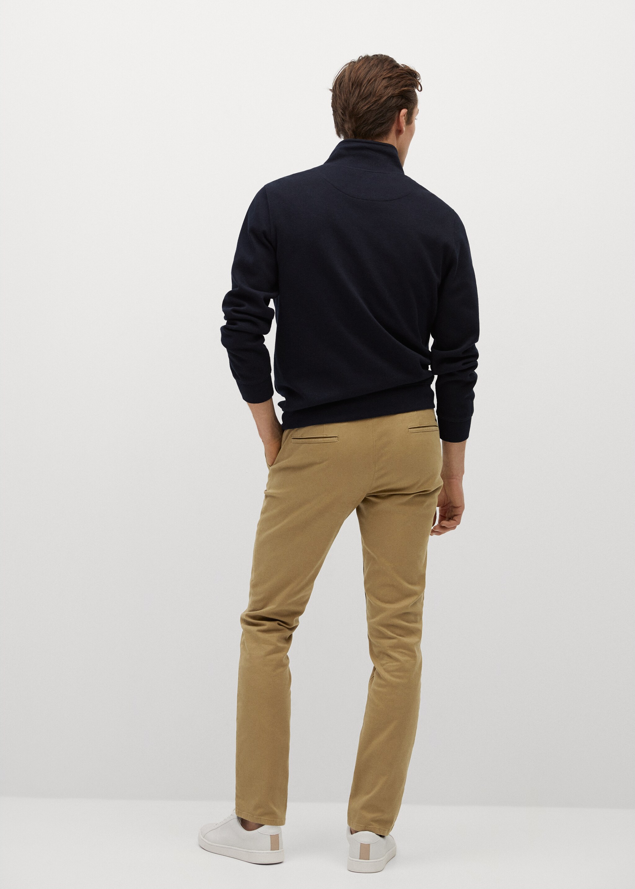 Keprové kalhoty chino slim fit - Zadní strana zboží