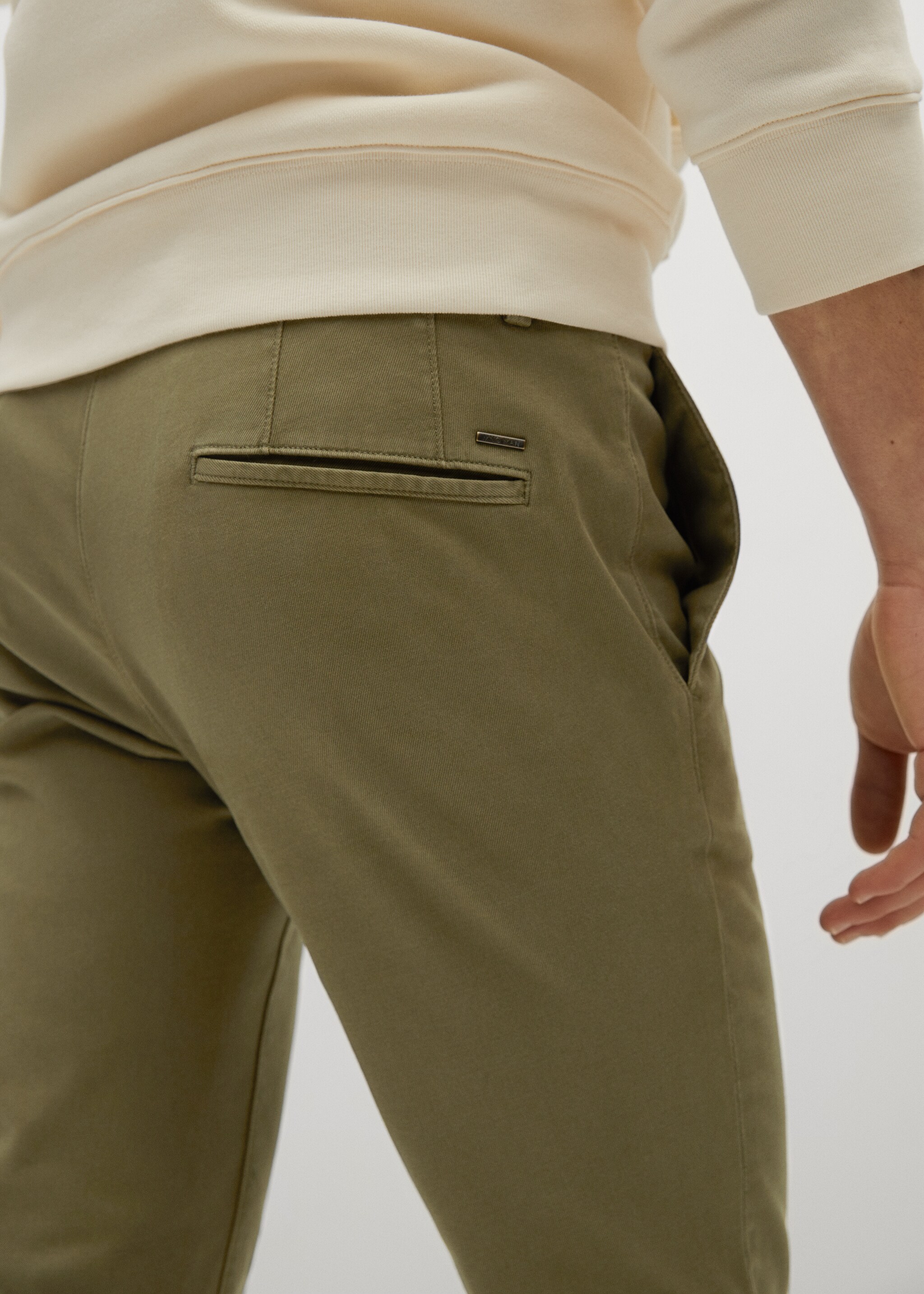 Keprové kalhoty chino slim fit - Detail zboží 2