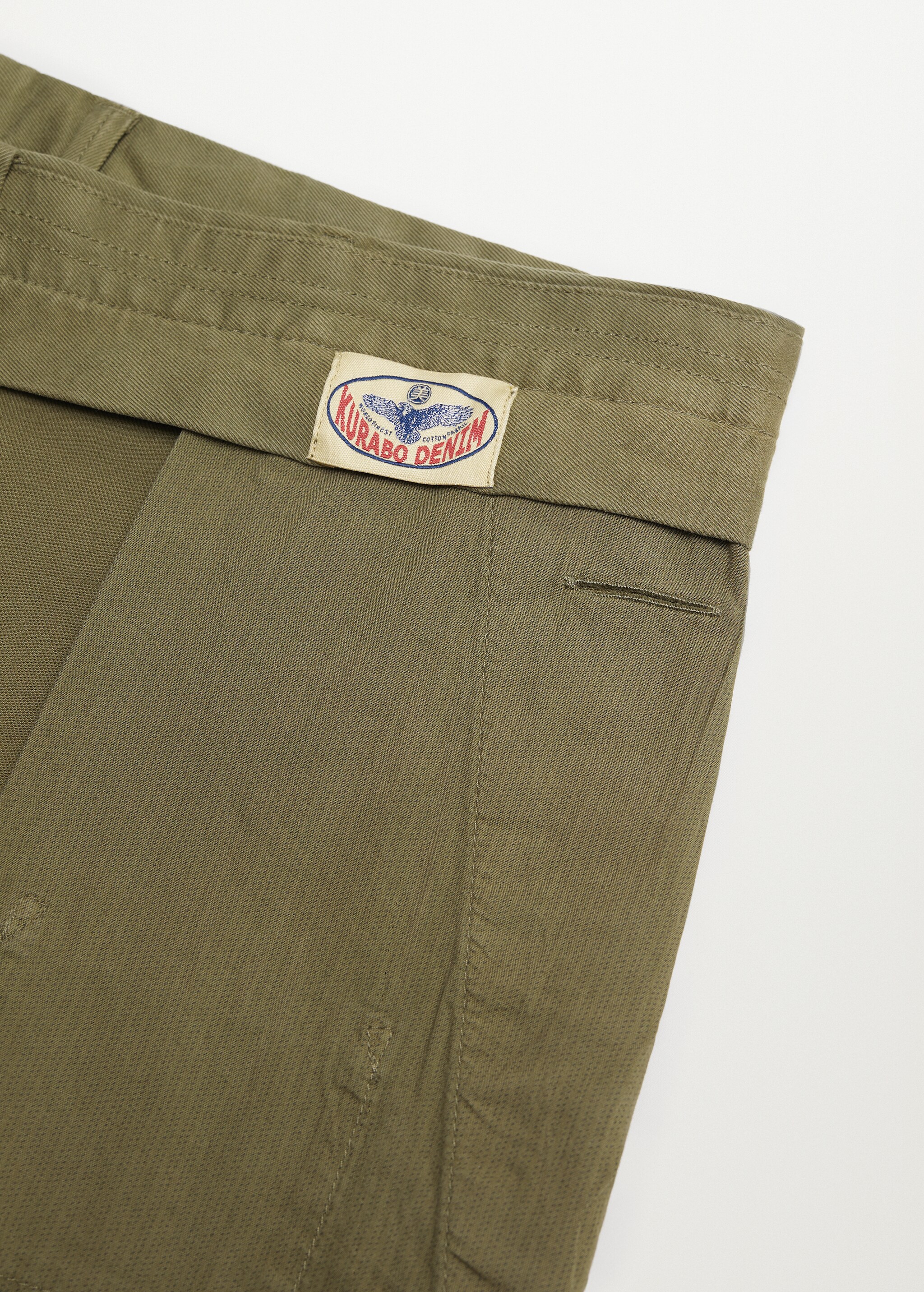 Keprové kalhoty chino slim fit - Detail zboží 7