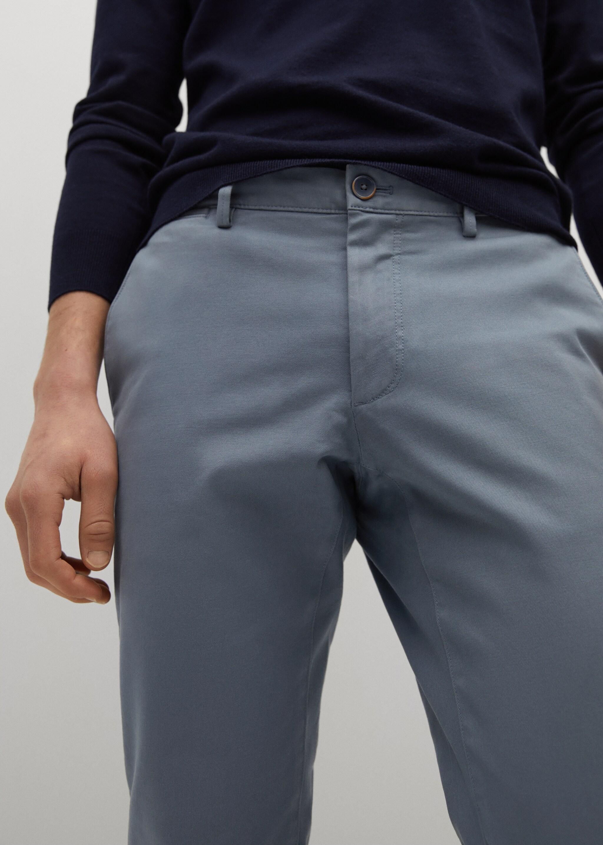 Keprové kalhoty chino slim fit - Detail zboží 1