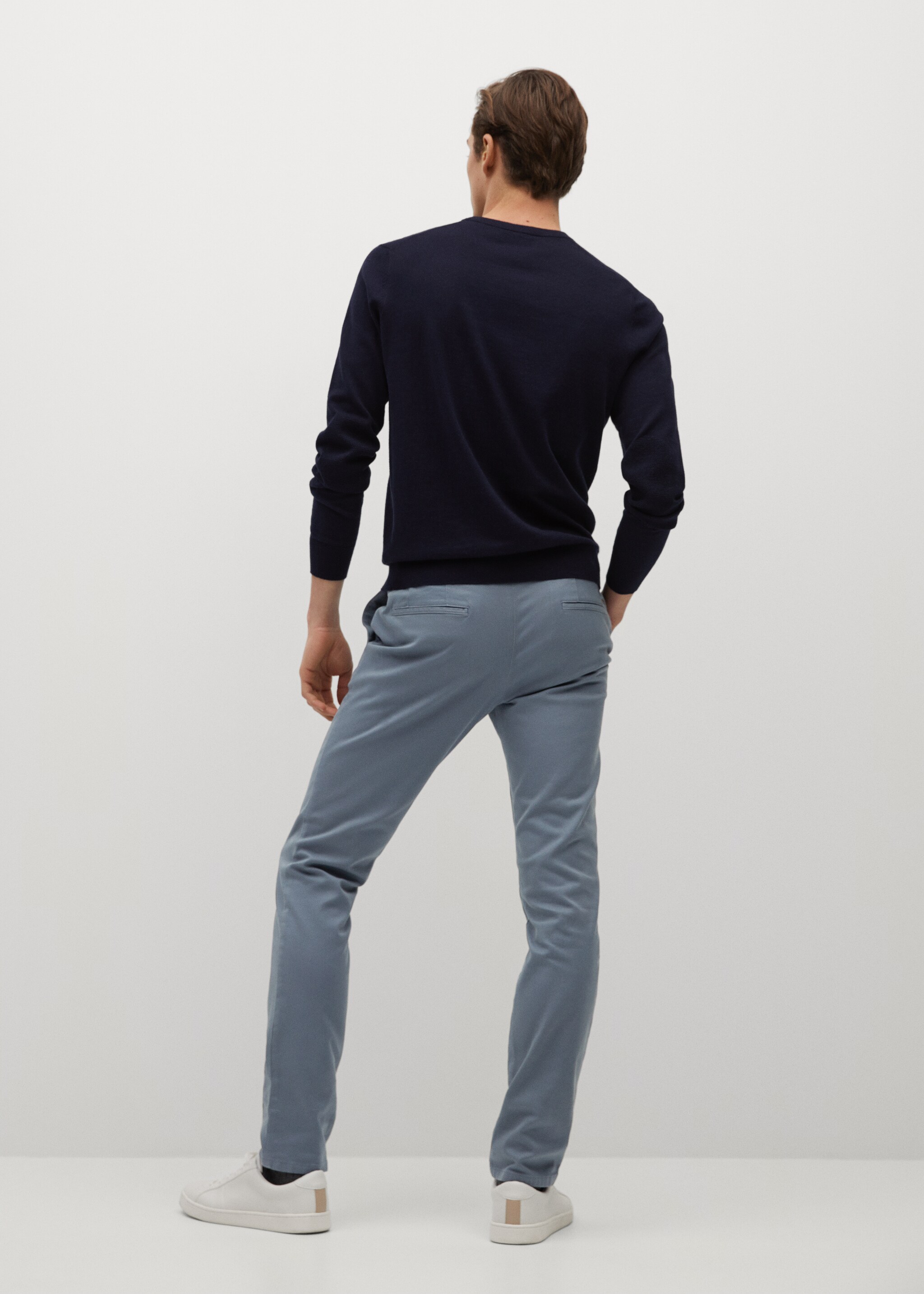 Keprové kalhoty chino slim fit - Zadní strana zboží