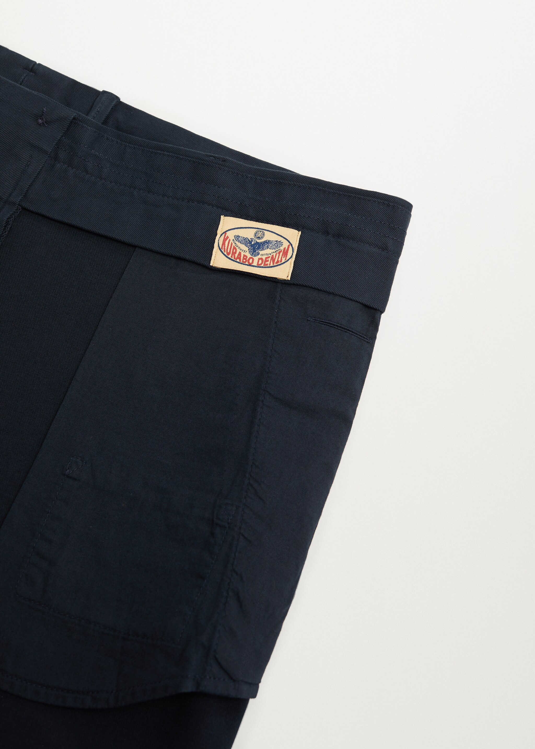 Keprové kalhoty chino slim fit - Detail zboží 8