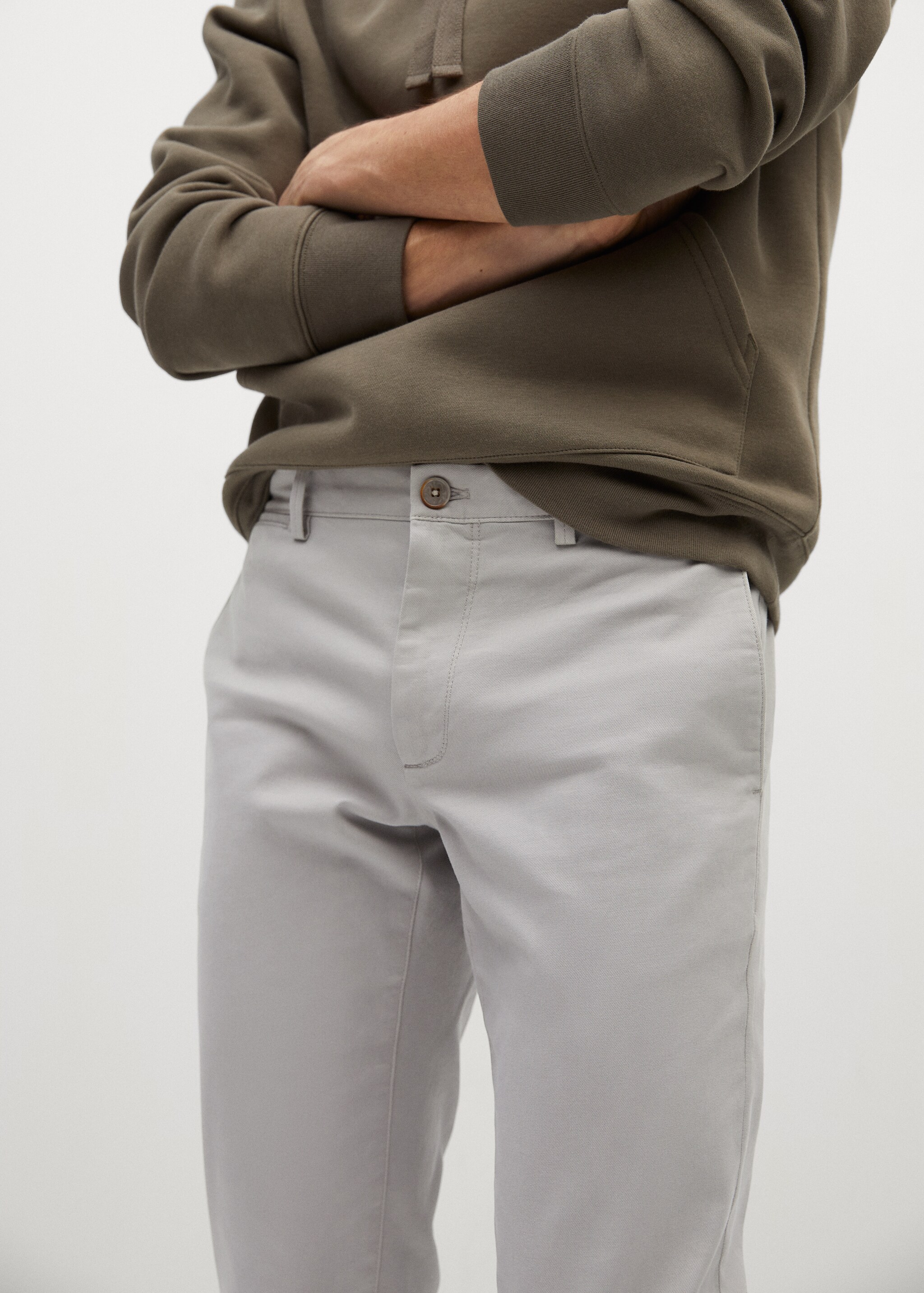 Keprové kalhoty chino slim fit - Detail zboží 1