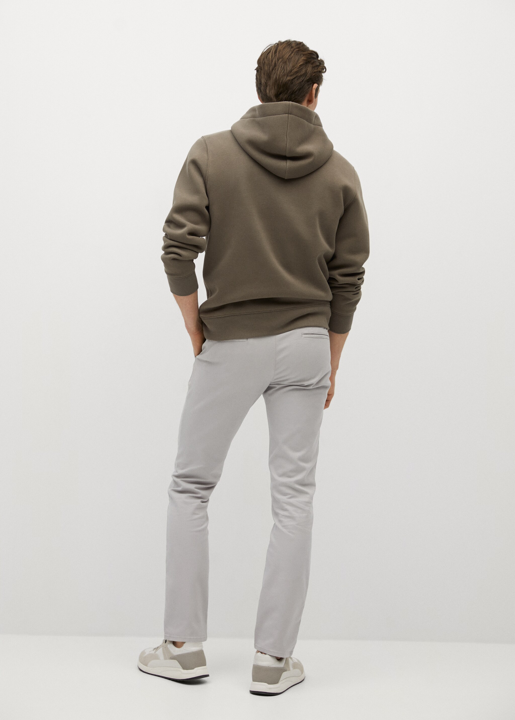 Keprové kalhoty chino slim fit - Zadní strana zboží