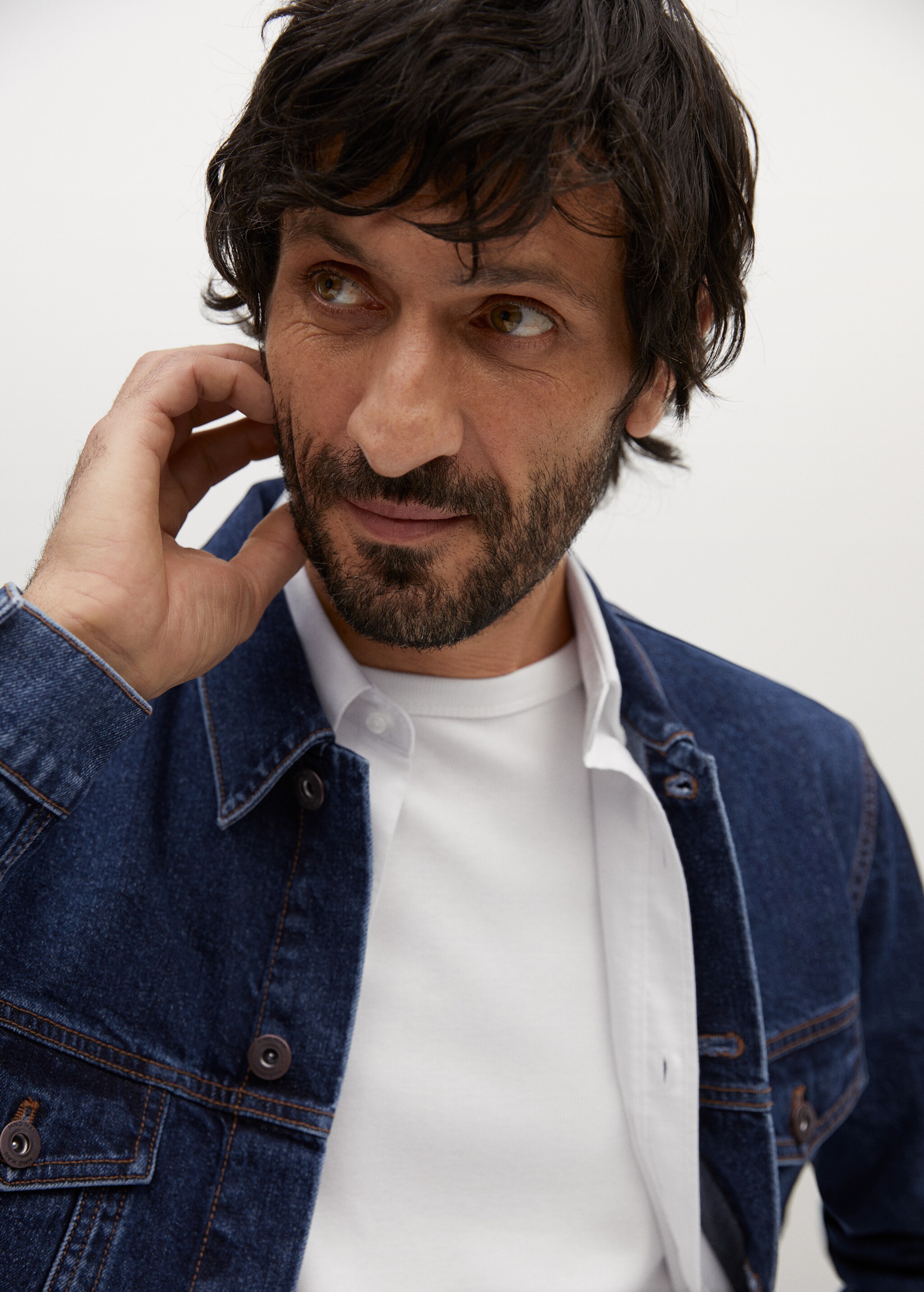 Chaqueta denim lavado oscuro - Detalle del artículo 1