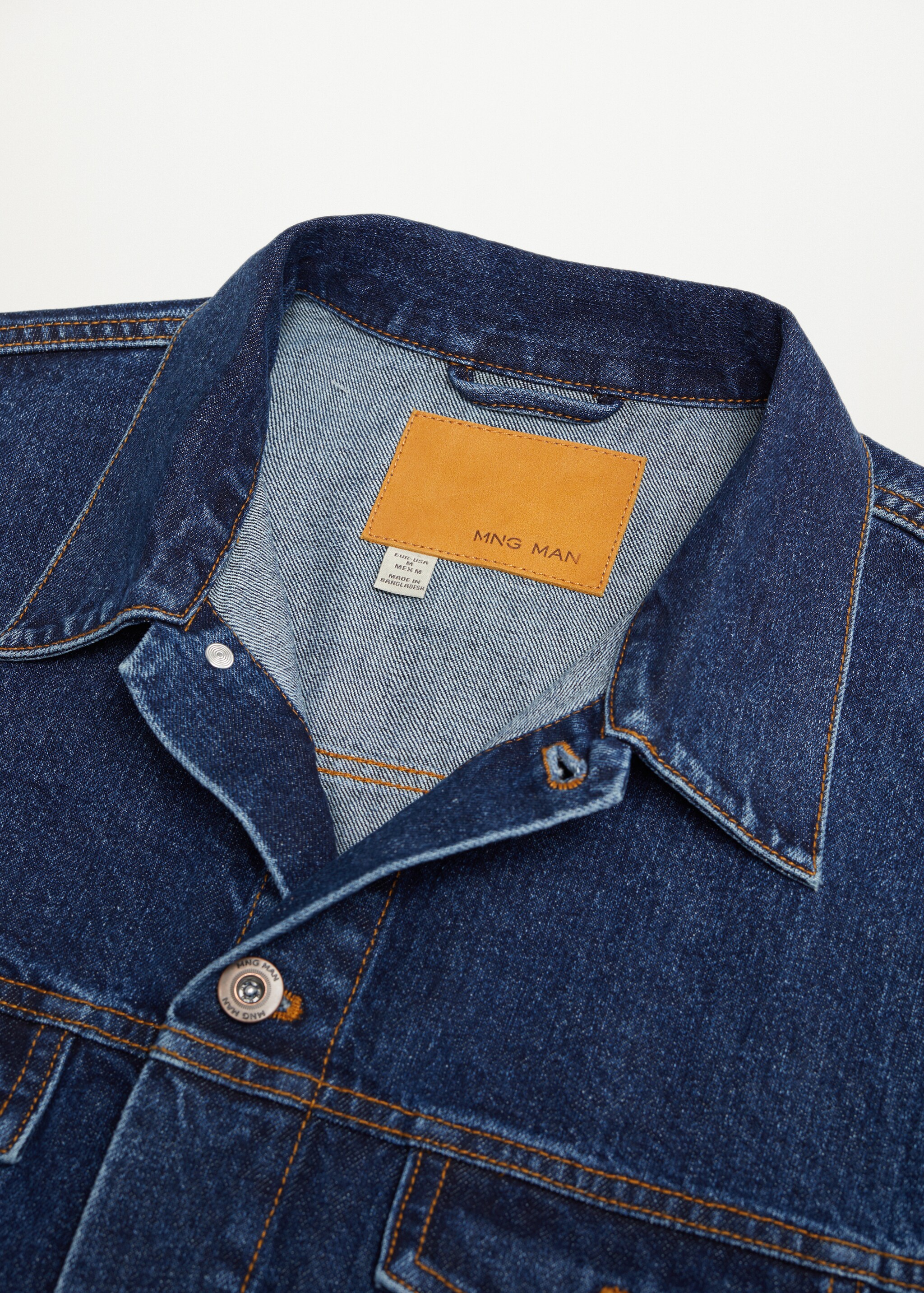 Chaqueta denim lavado oscuro - Detalle del artículo 7