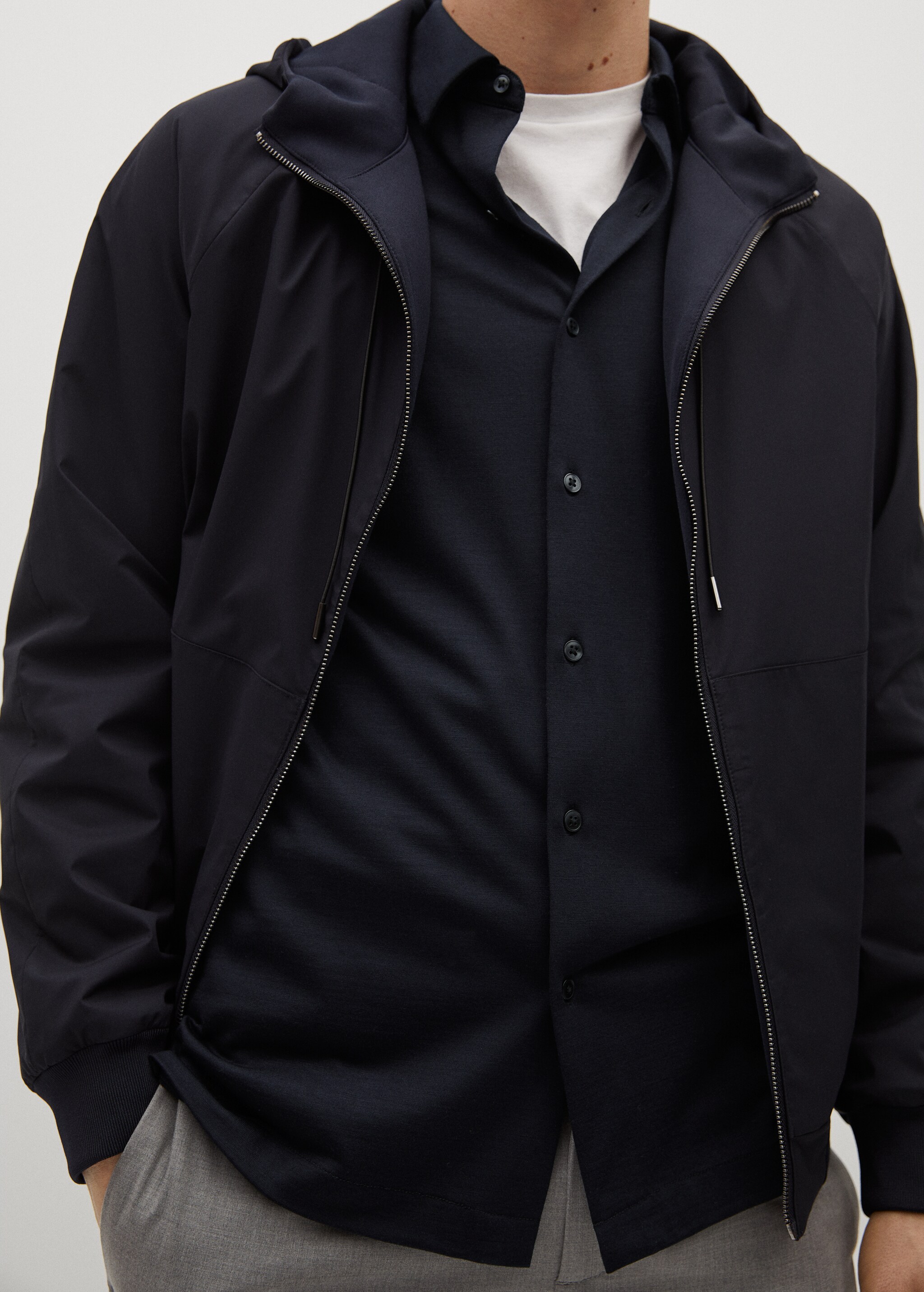 Camisa regular fit lana empacable - Detalle del artículo 1