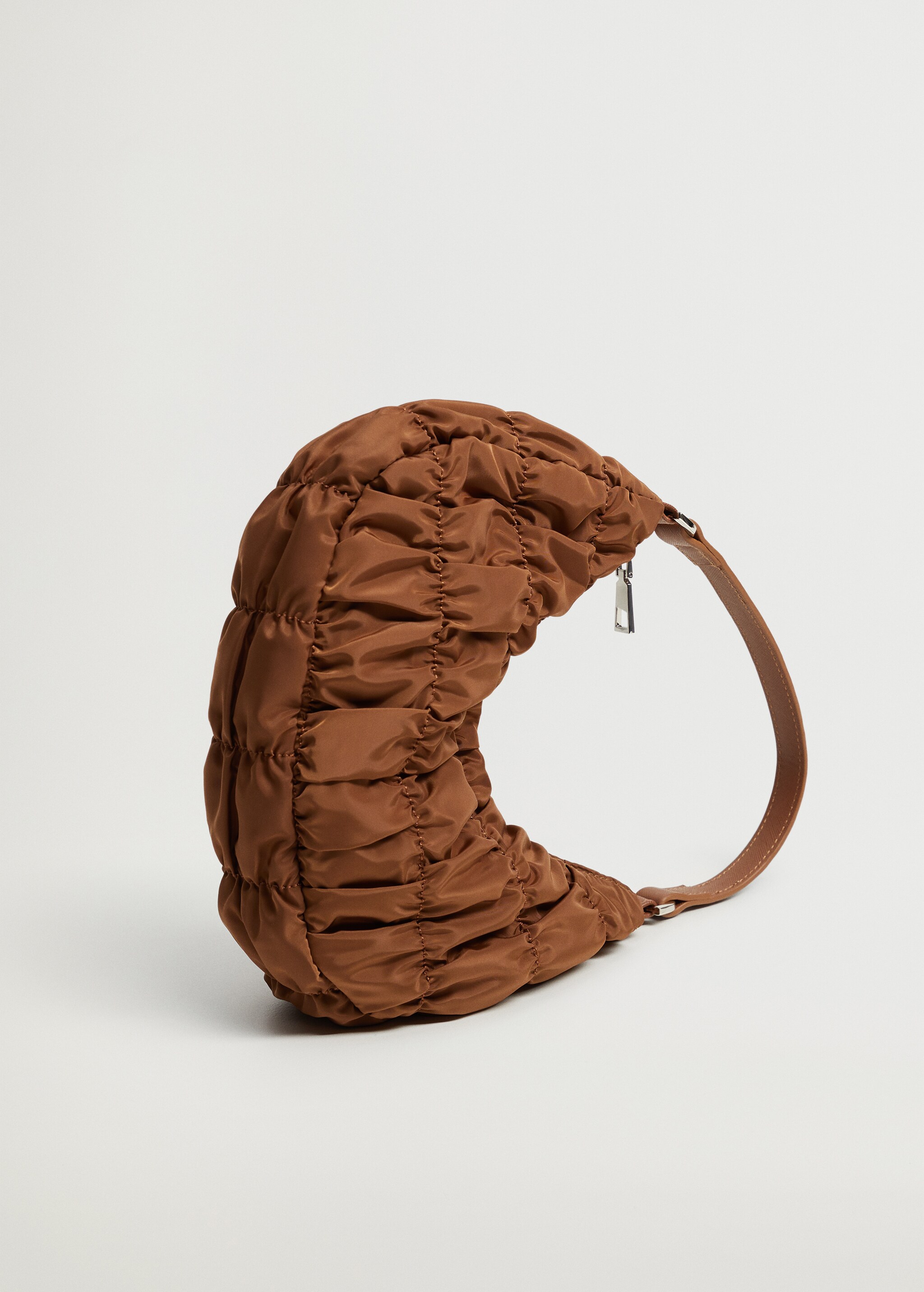 Ruched baguette bag - Medium plane