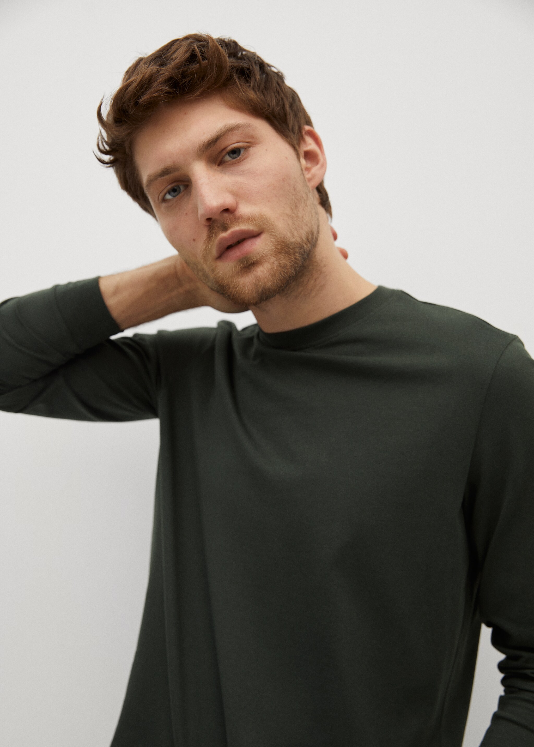 Long sleeve cotton t-shirt - Details of the article 1