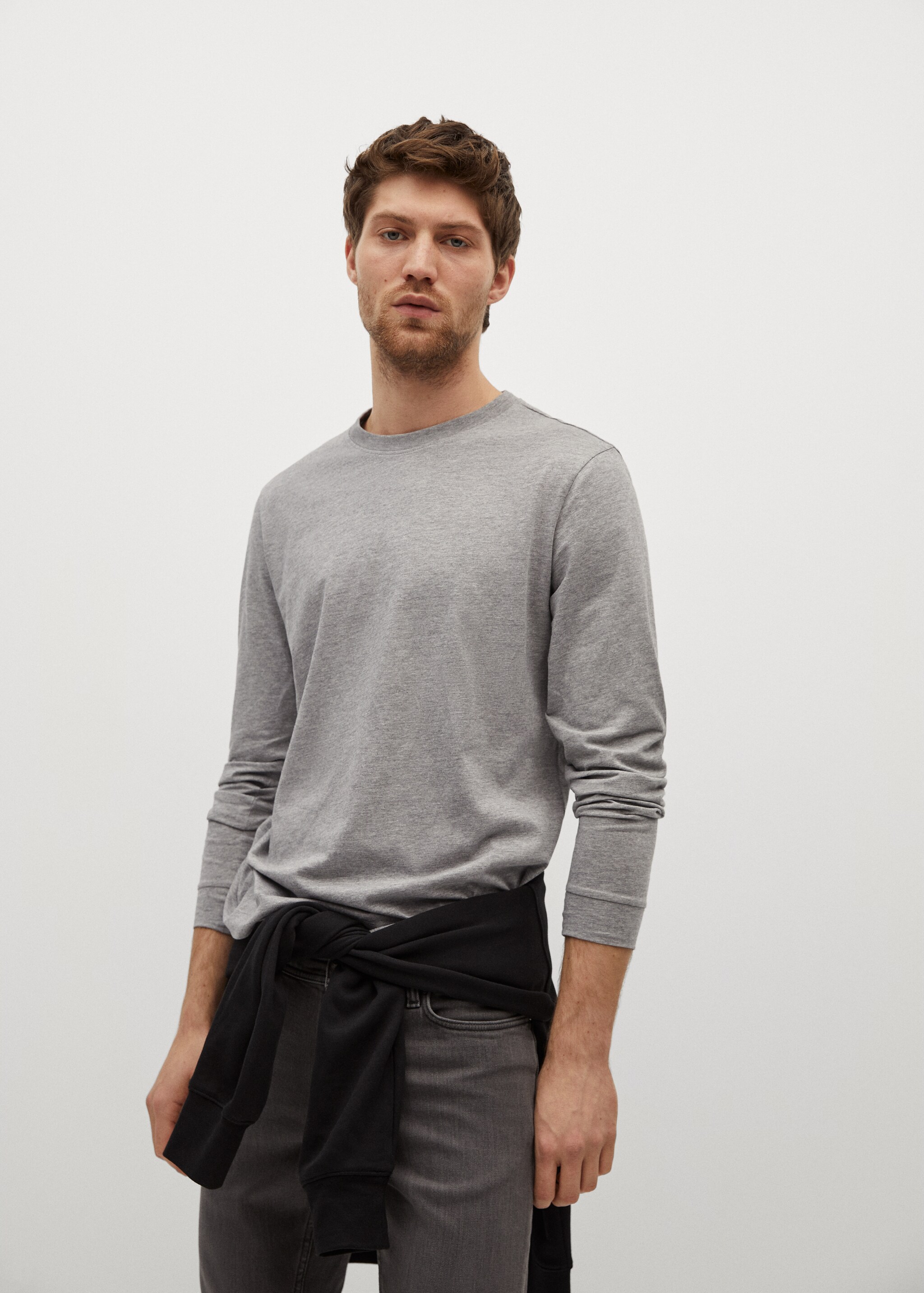 Long sleeve cotton t-shirt - Details of the article 2