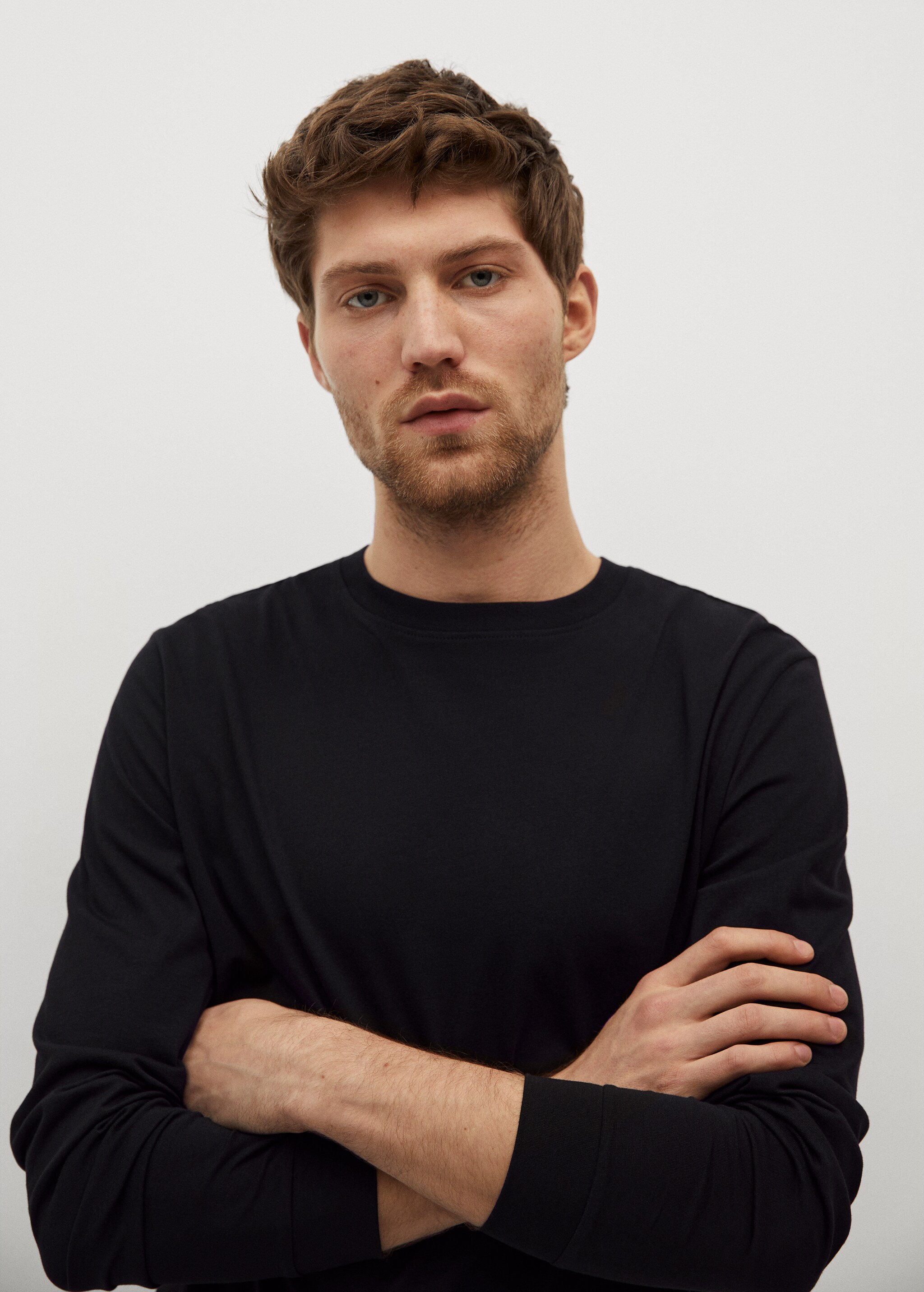 Long sleeve cotton t-shirt - Details of the article 2
