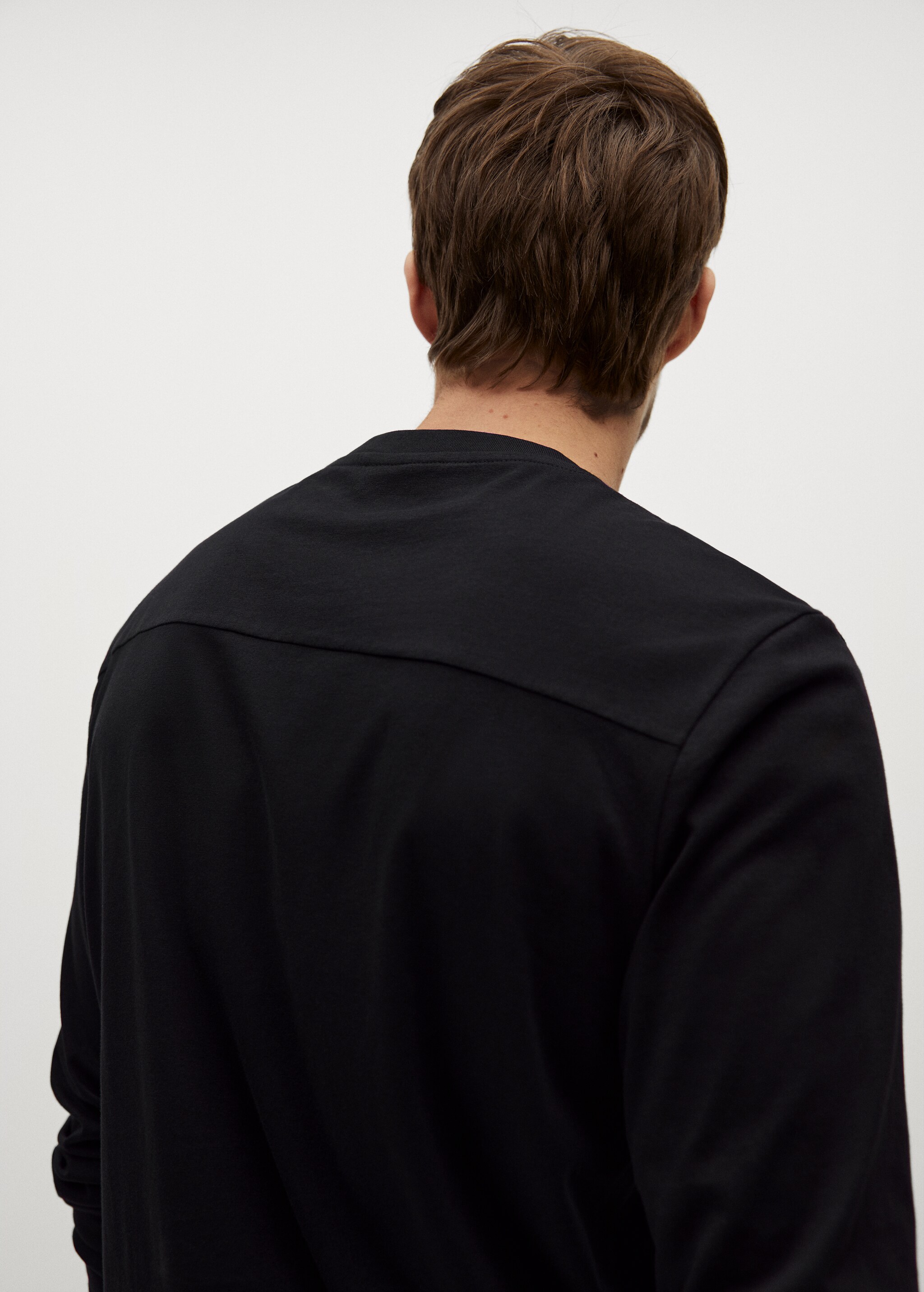 Long sleeve cotton t-shirt - Details of the article 4