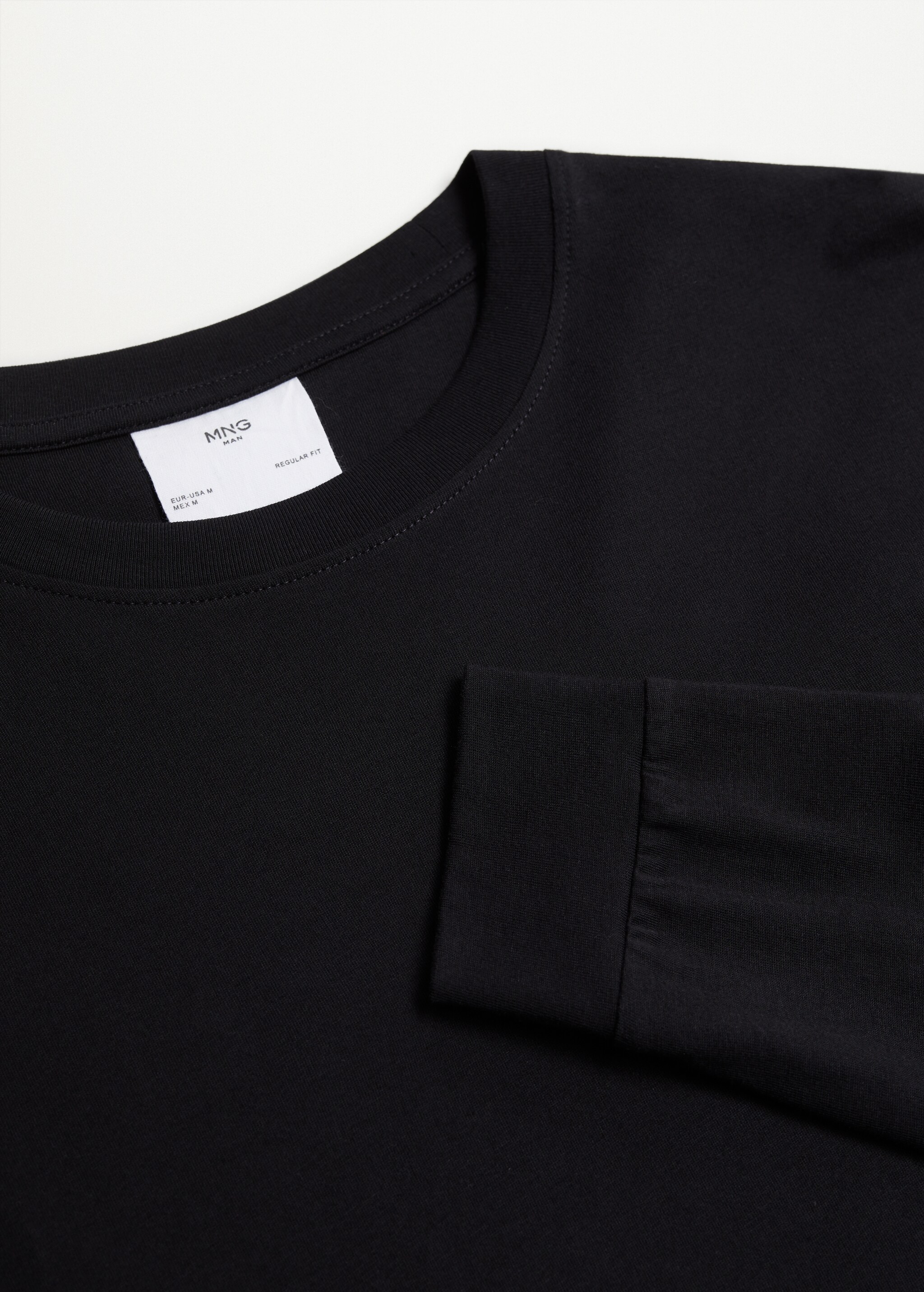 Long sleeve cotton t-shirt - Details of the article 8