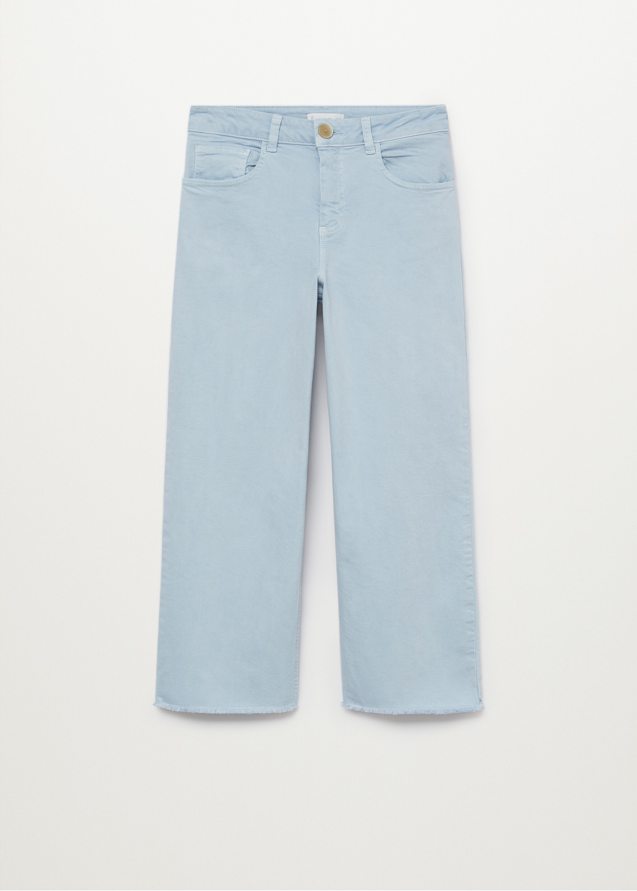 Culotte-Jeans in Cropped-Länge mit ausgefranstem Saum - Artikel ohne Model