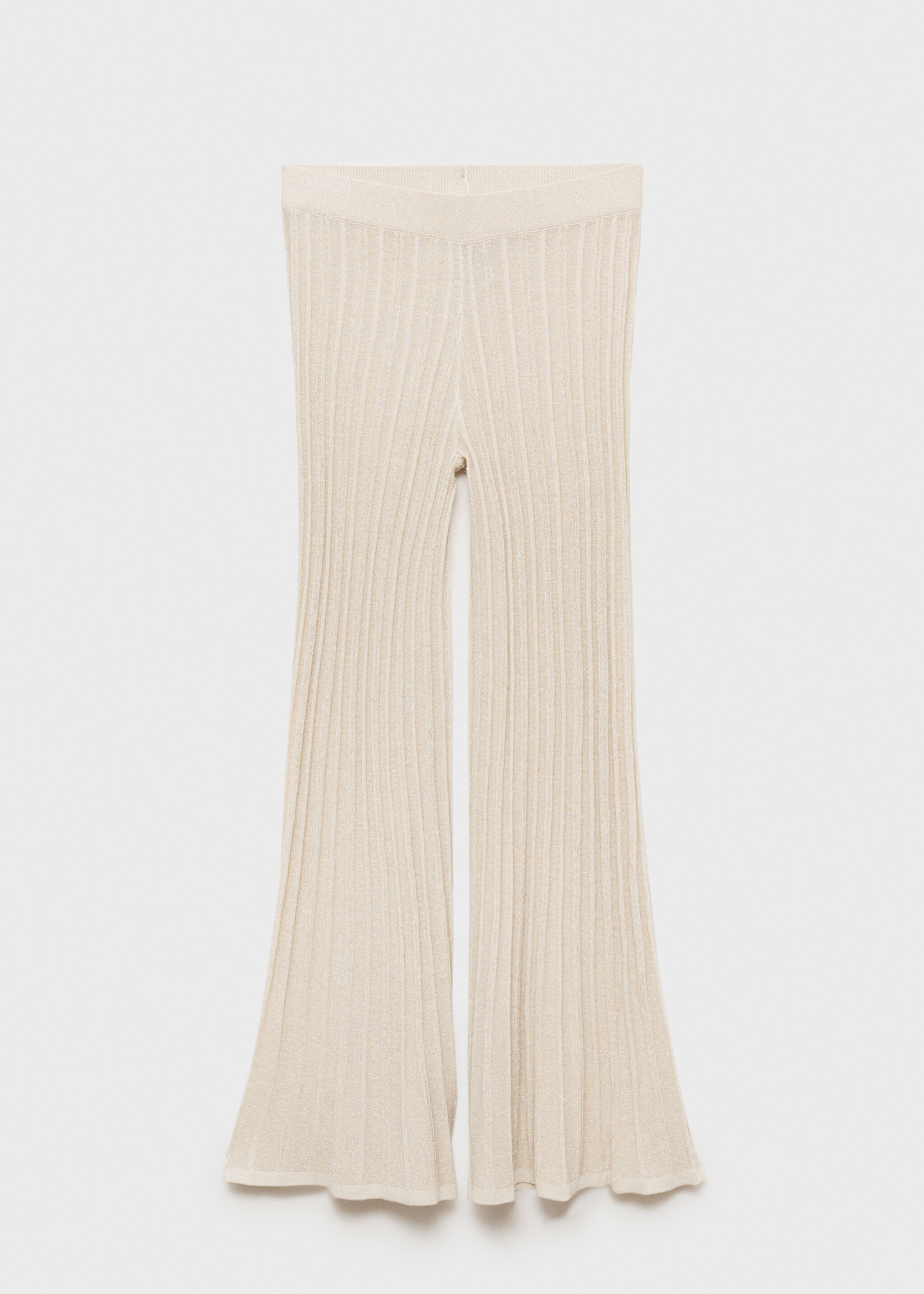 Strikket bukse med utsving - Artikkel uten modell, Gull. Ref: 87074063-00.