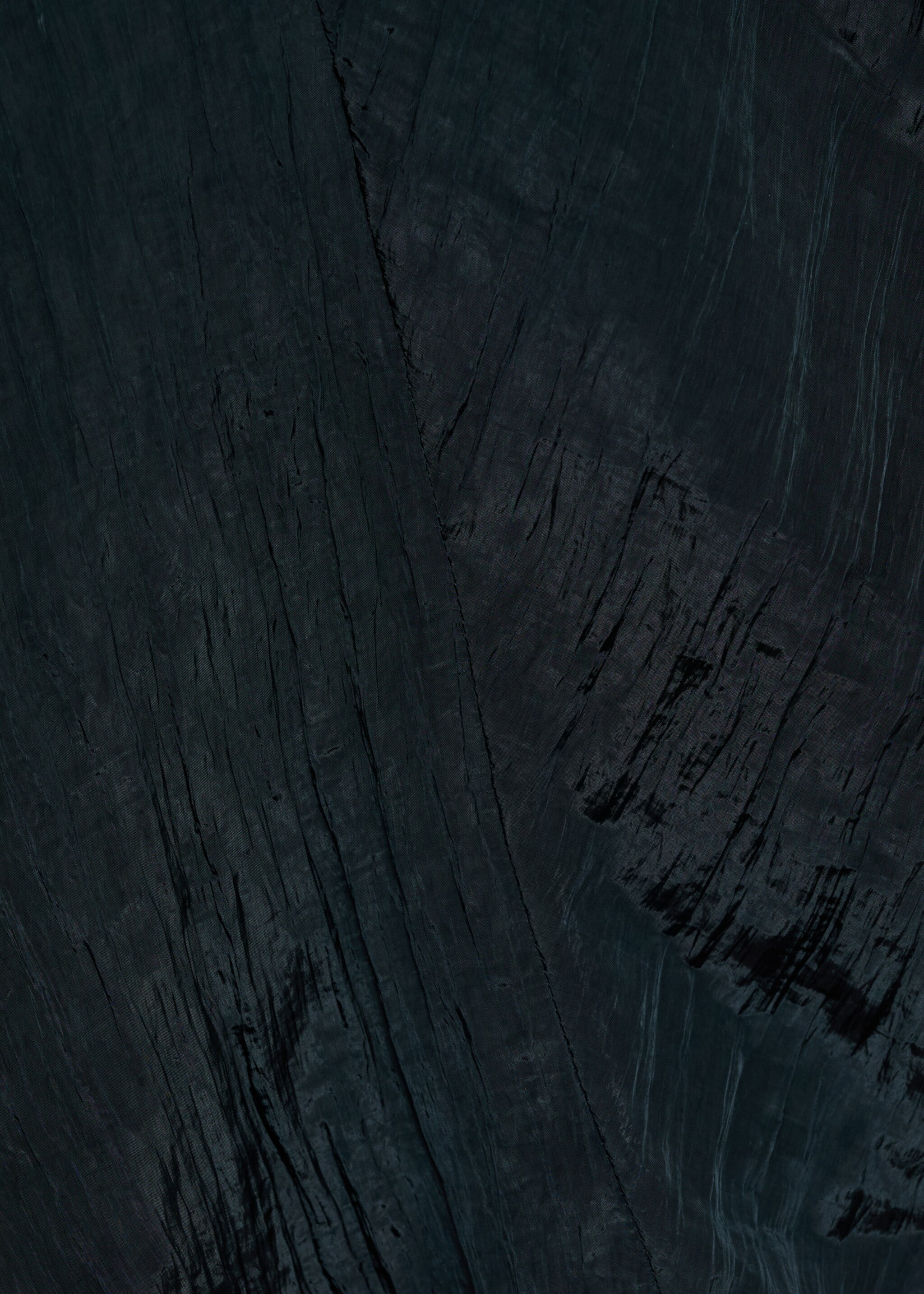 Wrinkled effect V-neck top - Details of the article 0, Blue. Ref: 87074064-00.