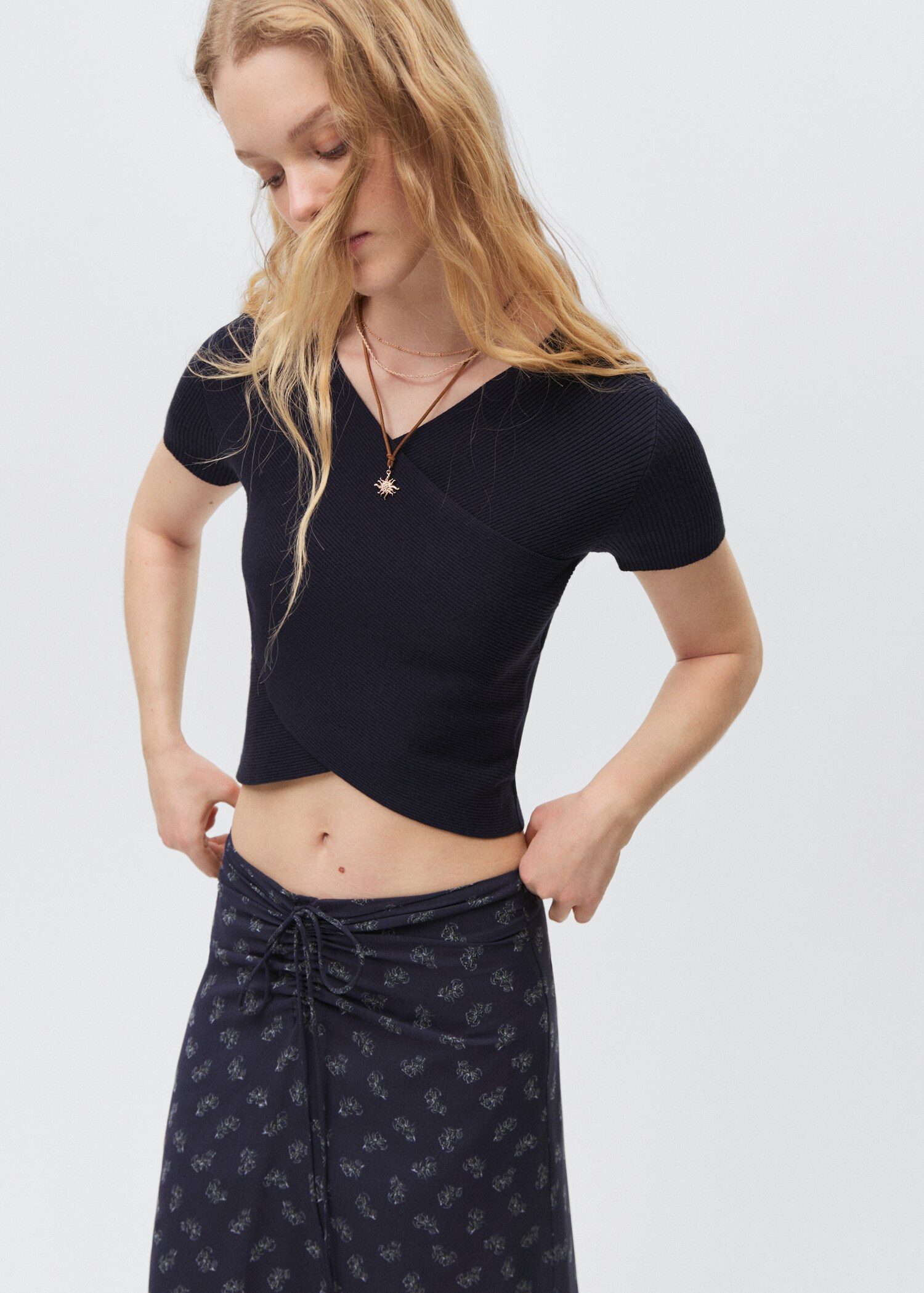 Printed long skirt - Medium plane