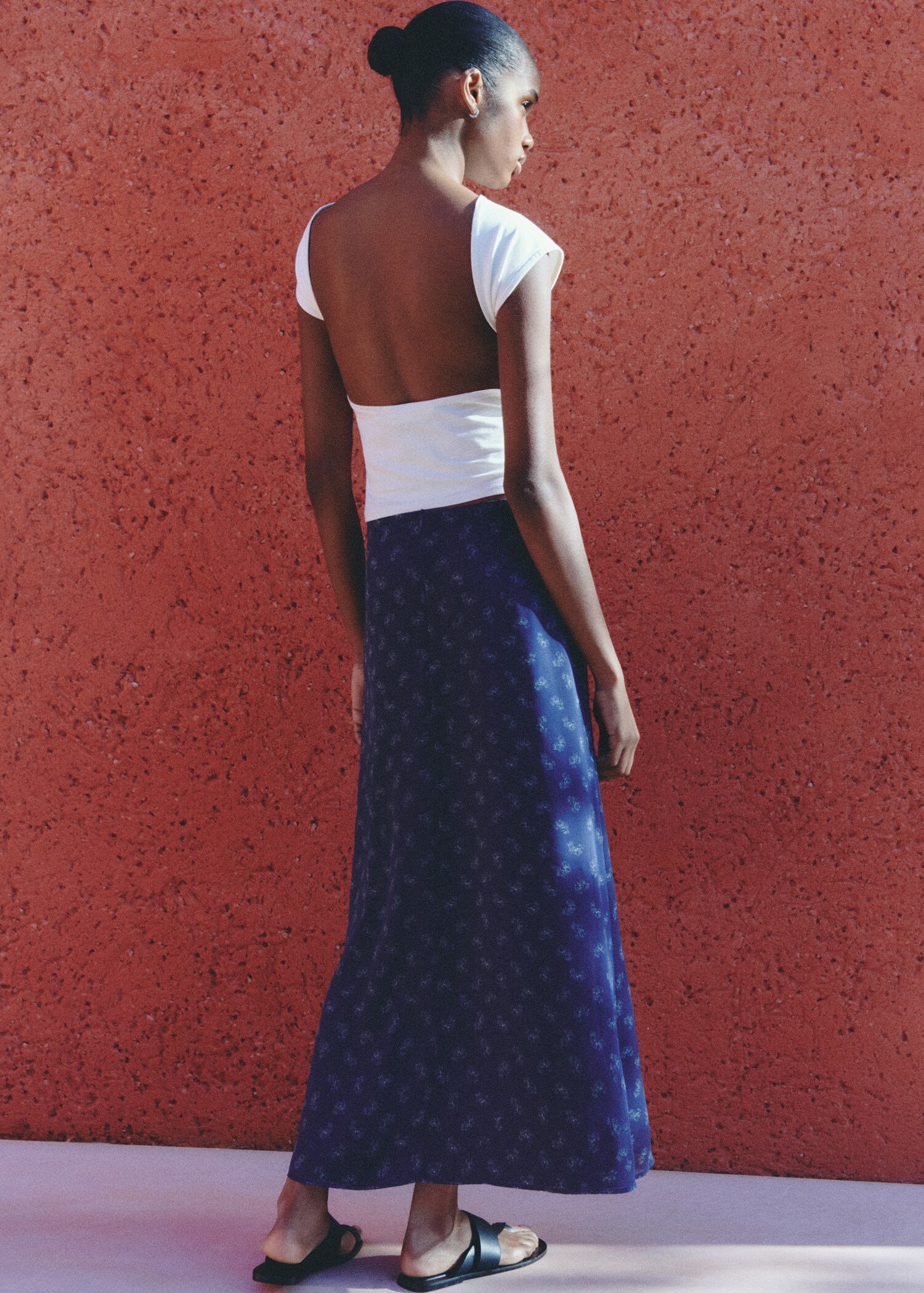 Printed long skirt - Details of the article 6