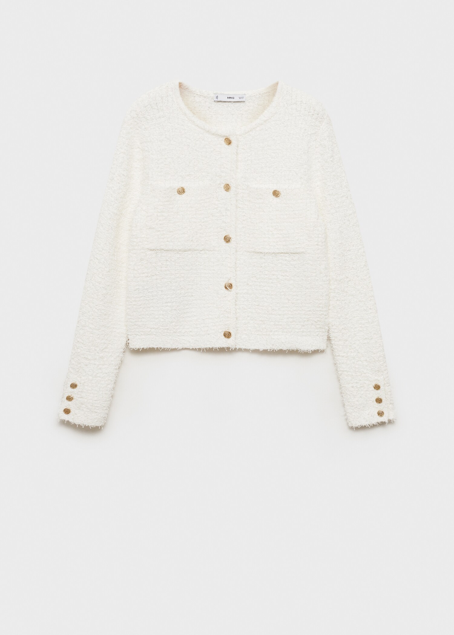 Tweed jacket with jewel buttons - Article without model