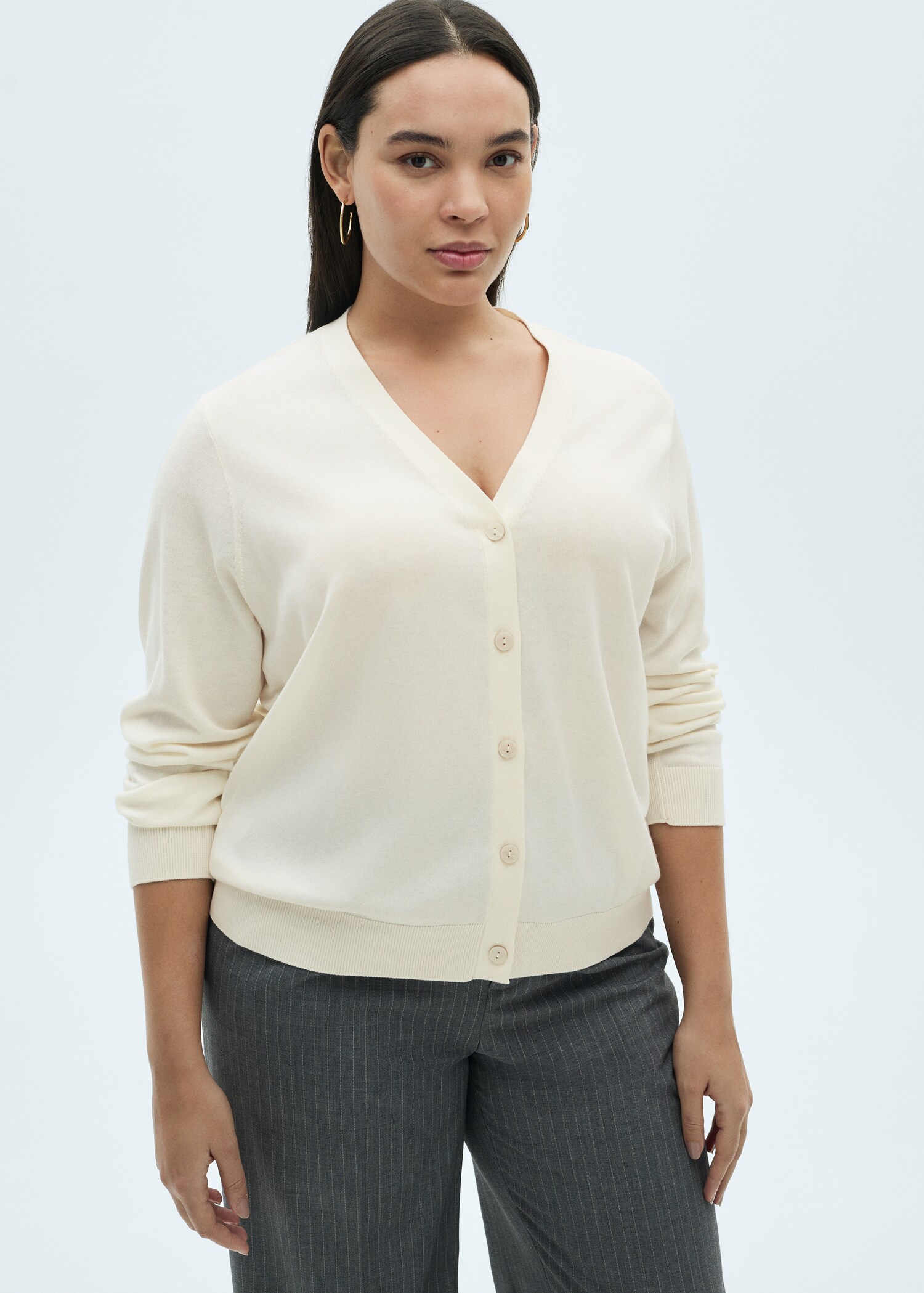 Mulberry silk-blend ribbed cardigan - Details of the article 5