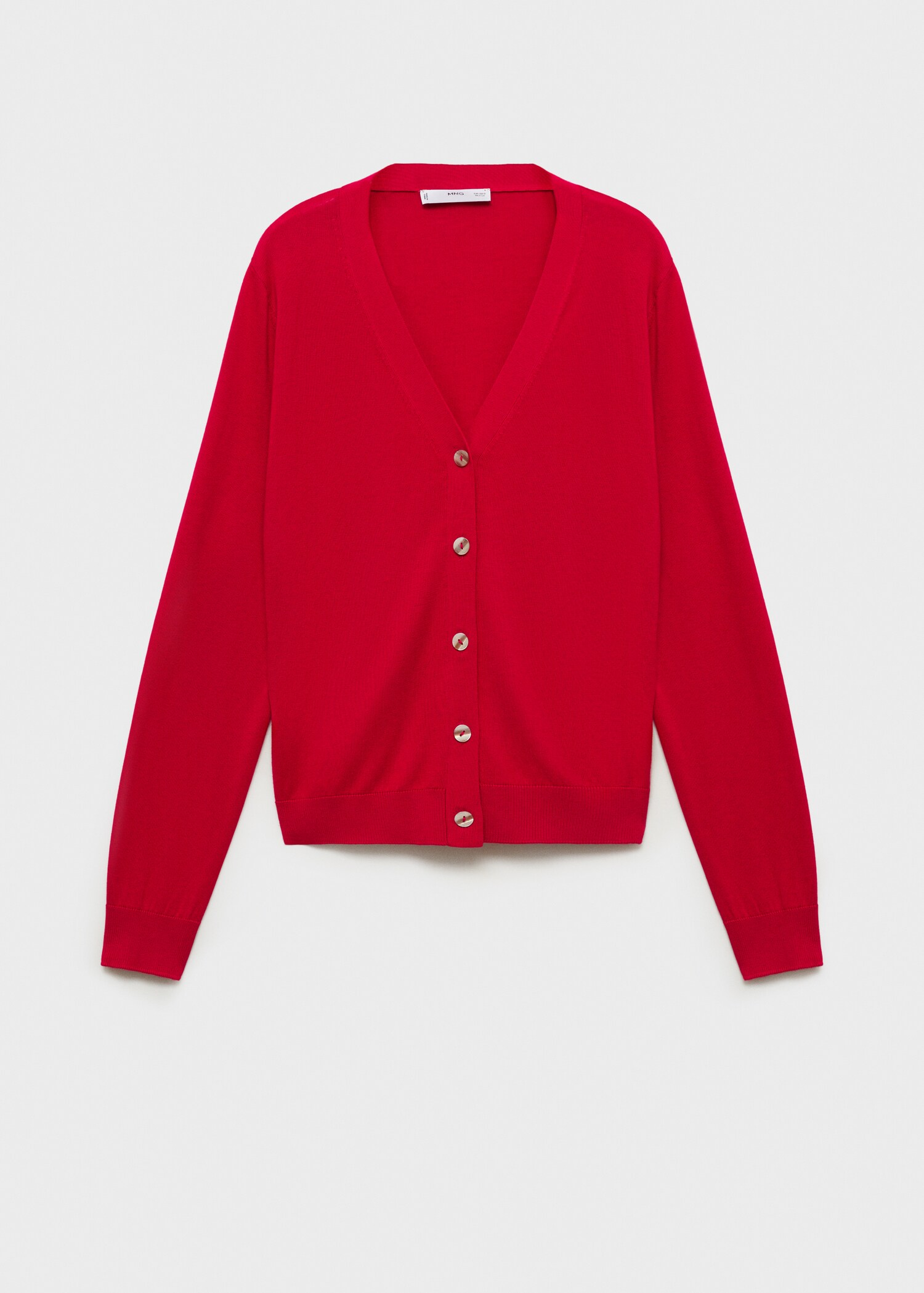 Mulberry silk-blend ribbed cardigan - Article without model