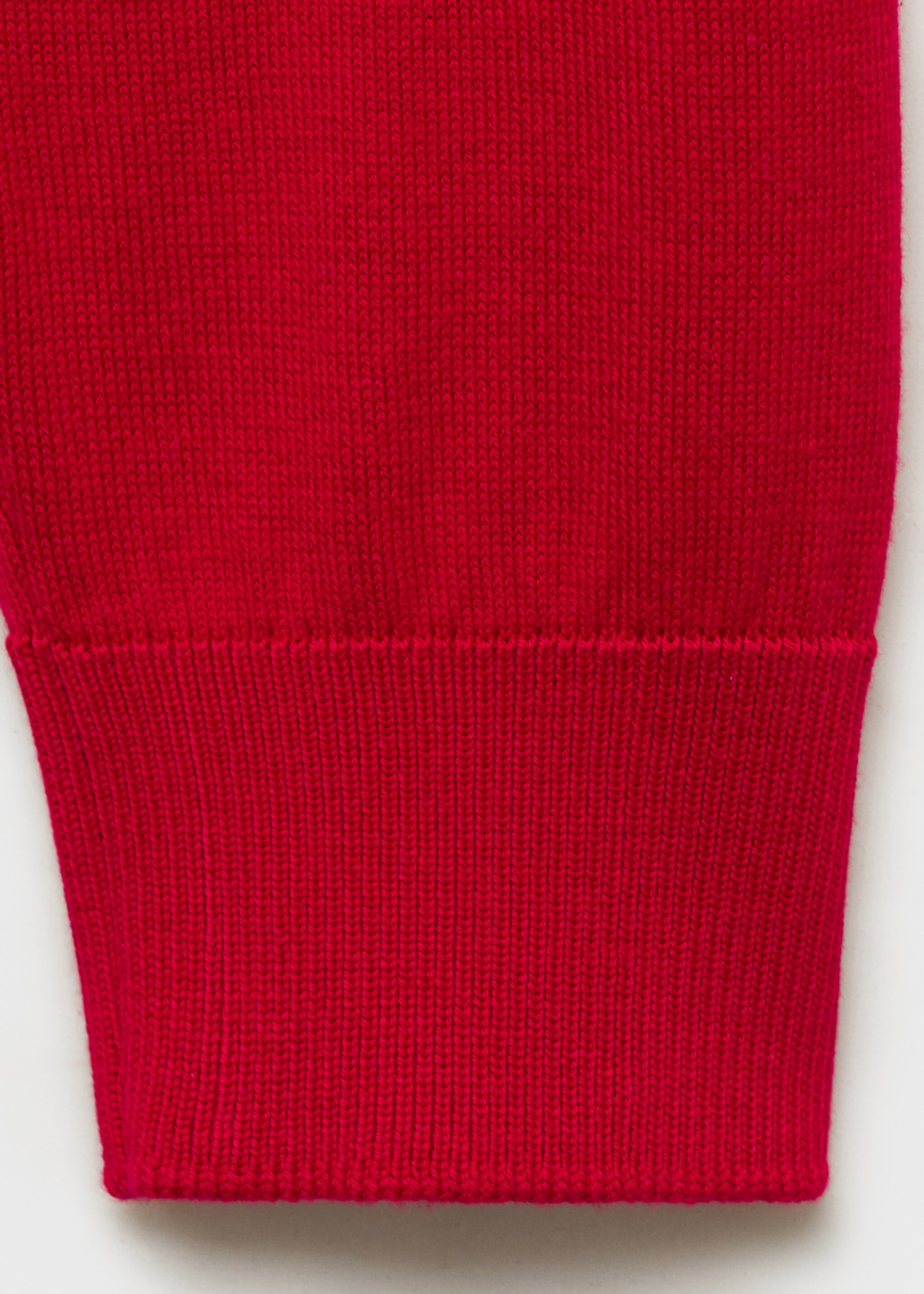 Mulberry silk-blend ribbed cardigan - Details of the article 0, Red. Ref: 87074078-00.