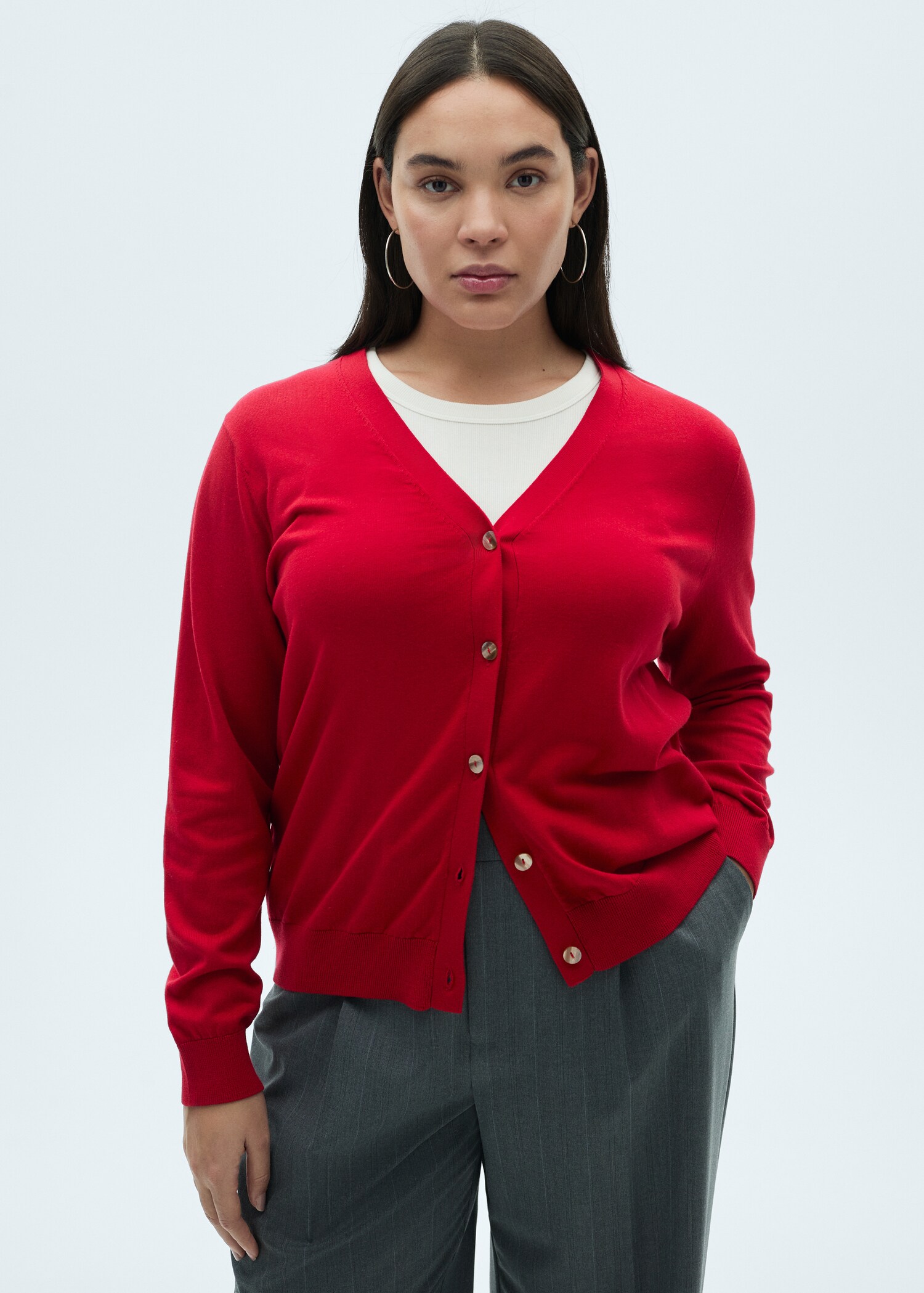 Mulberry silk-blend ribbed cardigan - Details of the article 5