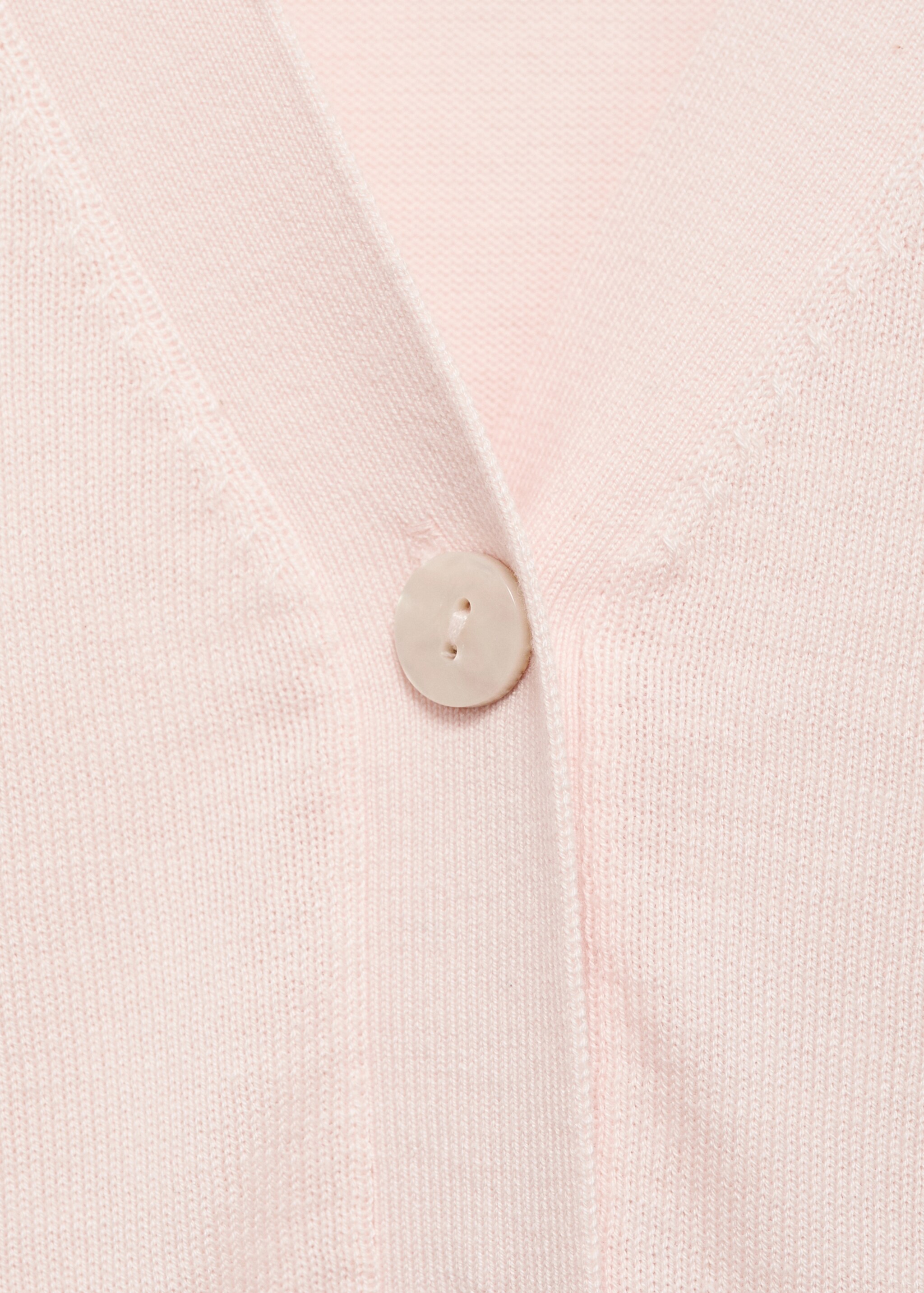 Mulberry silk-blend ribbed cardigan - Details of the article 8, Pale Pink. Ref: 87074078-00.