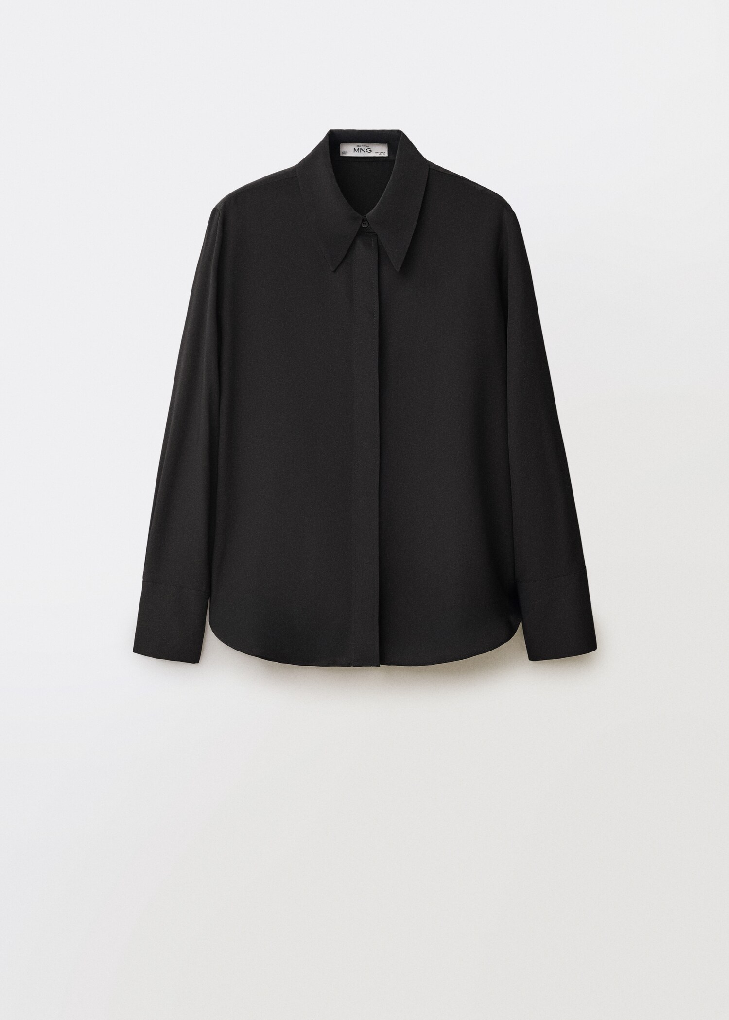 Satiniertes Seidenhemd - Artikel ohne Model