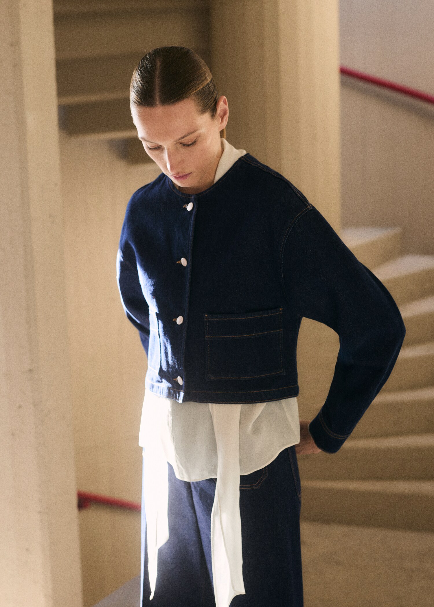 Rinse-wash denim jacket - Details of the article 2