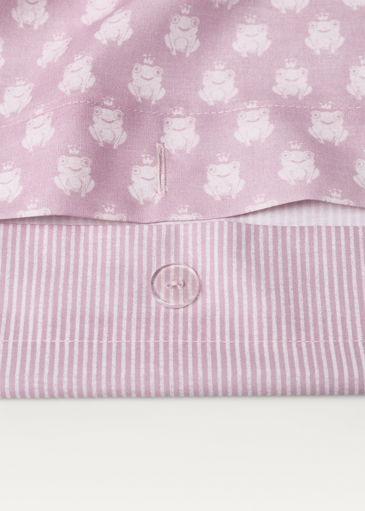 Reversibel dekbedovertrek van perkalkatoen voor kinderbed 90 cm - Detail van het artikel 3