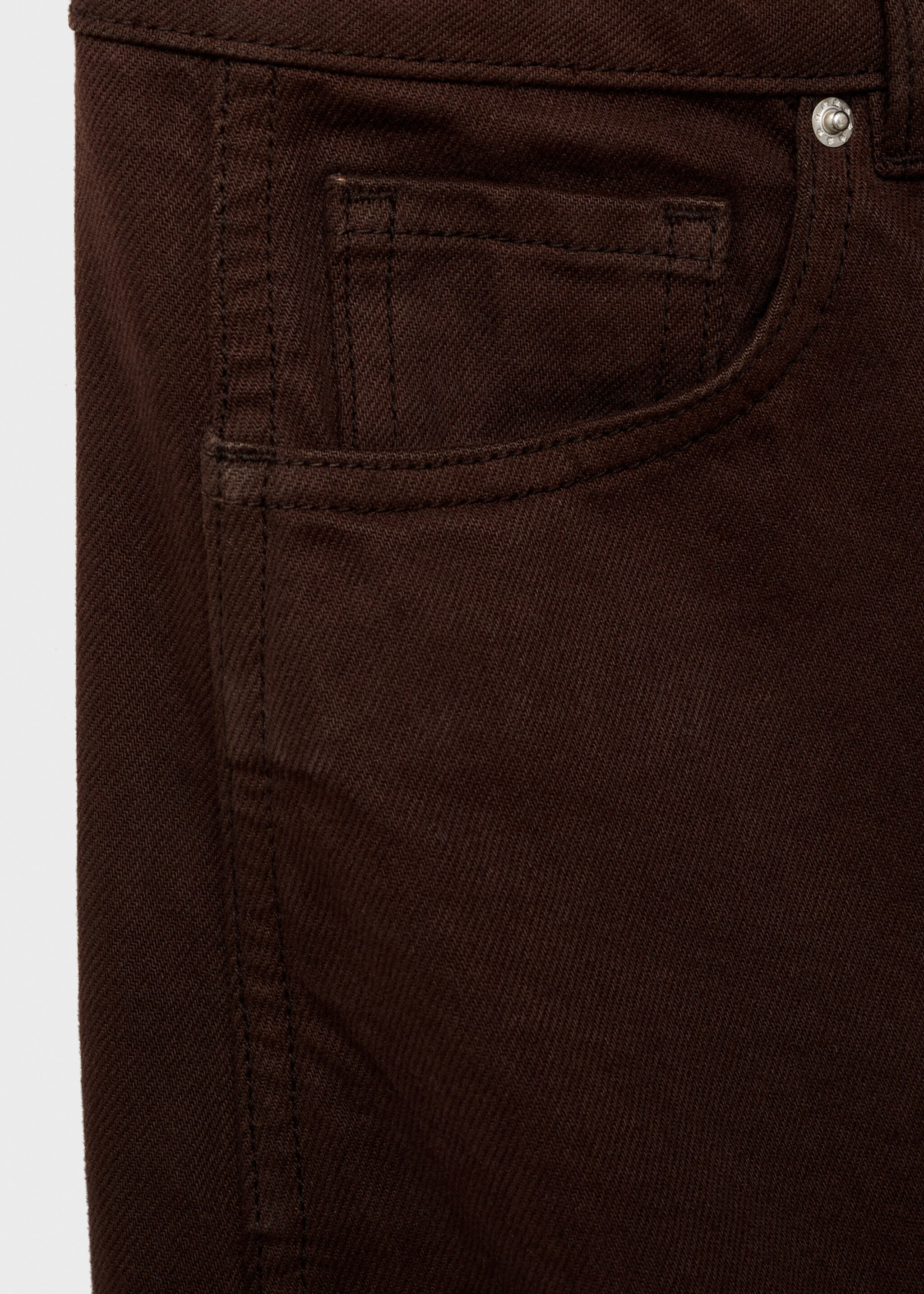High-waist ballonjeans - Detail van het artikel 0, Chocoladebruin. Ref: 87074094-00.