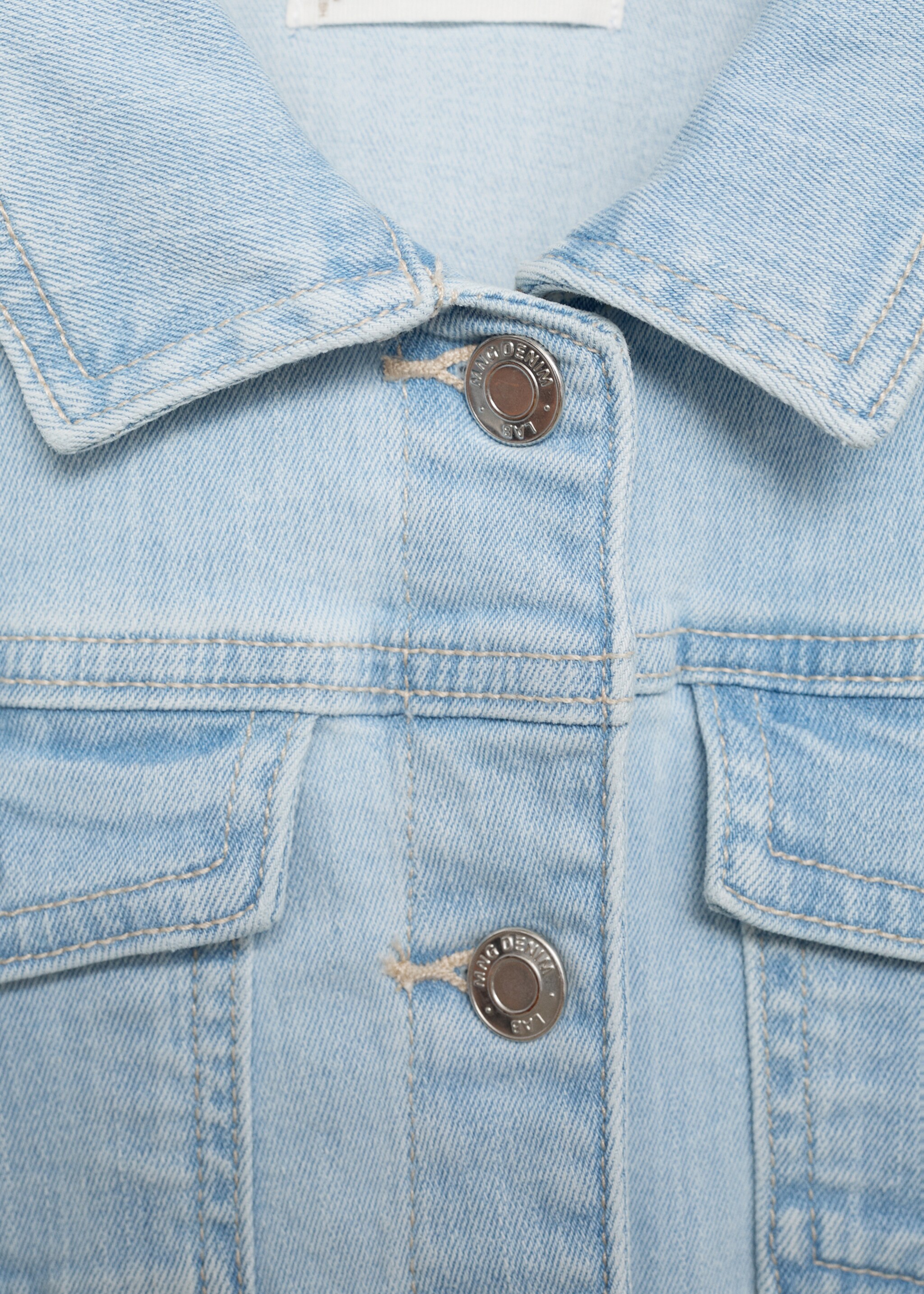 Denim jacket - Details of the article 0, Light Blue. Ref: 87074386-00.