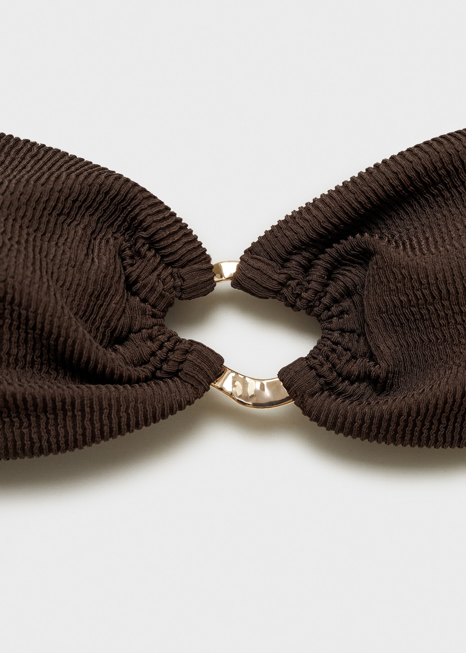 Ribbed bikini top with hoop - Details of the article 8