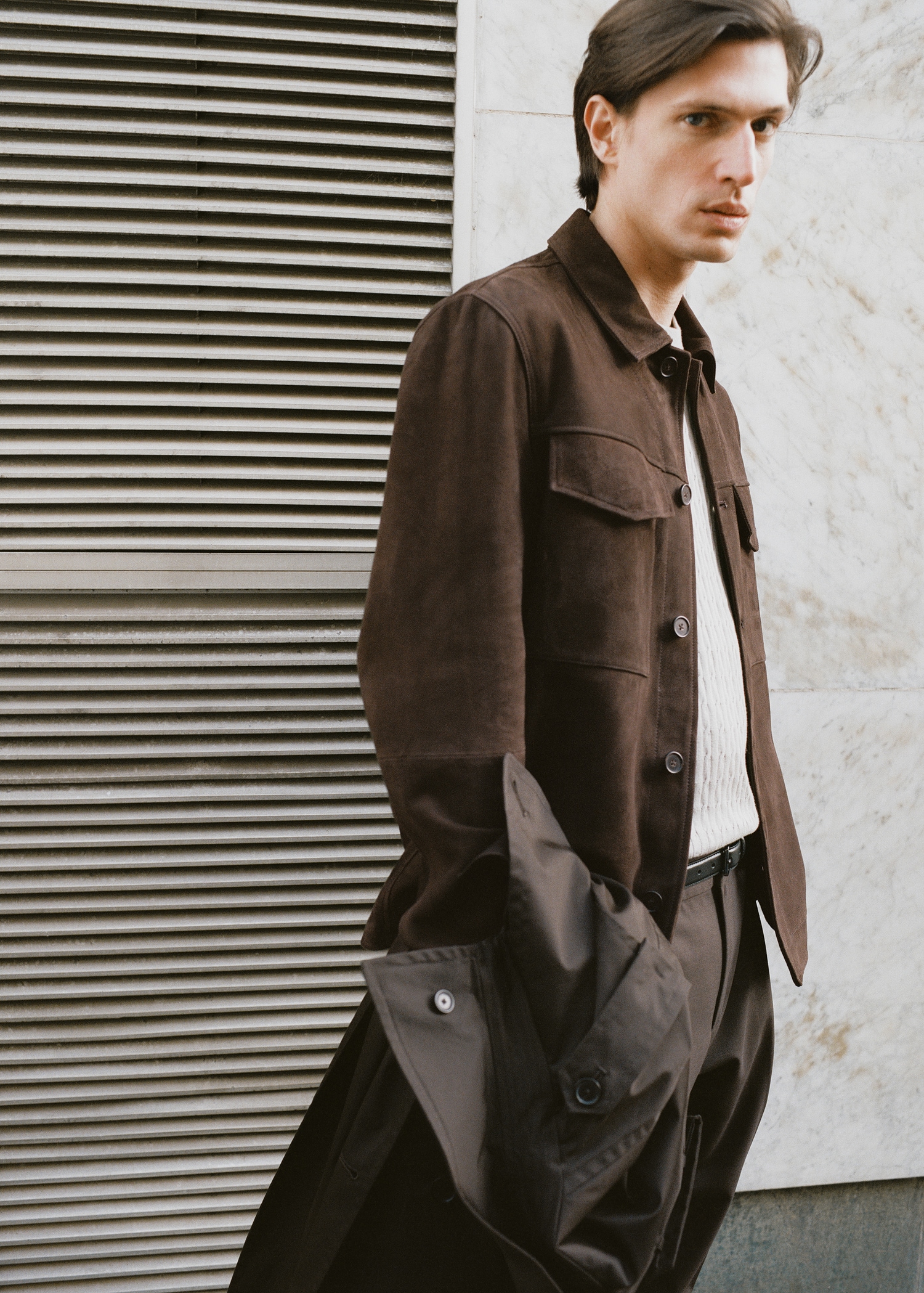 Suede jacket with pockets - Details of the article 5