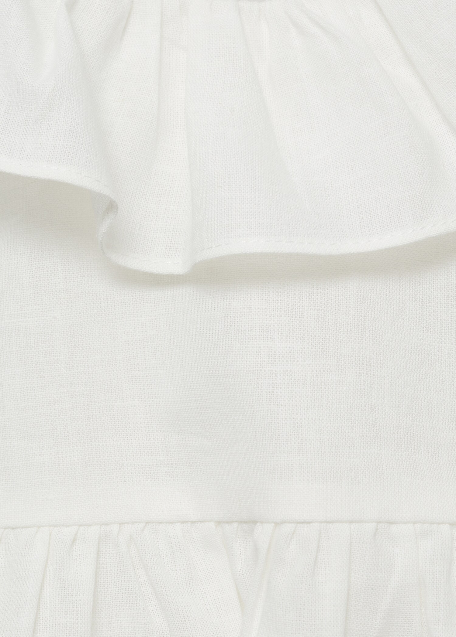 Linen dress with bow and frog - Details of the article 8