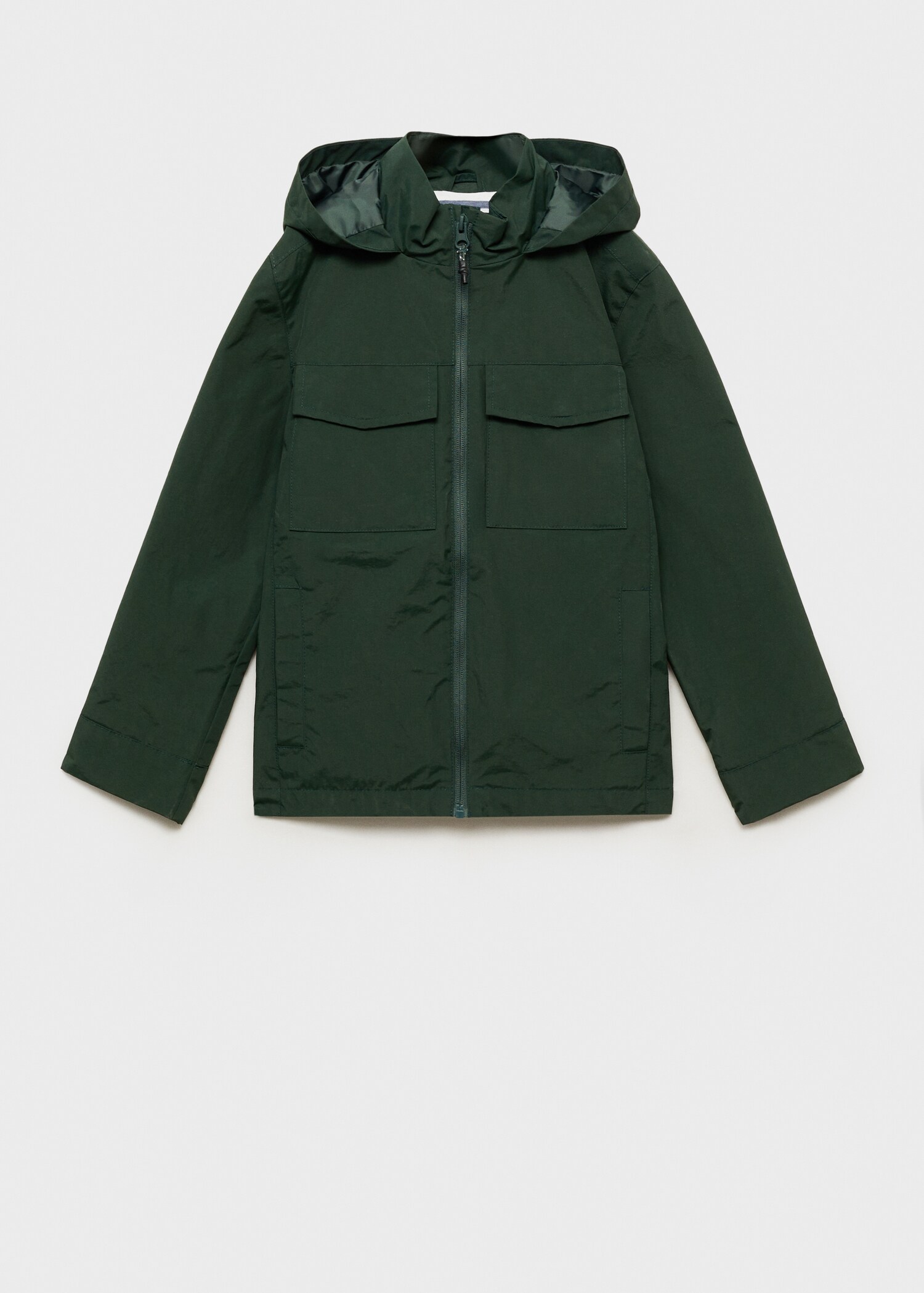 Hooded water-repellent parka - Article without model