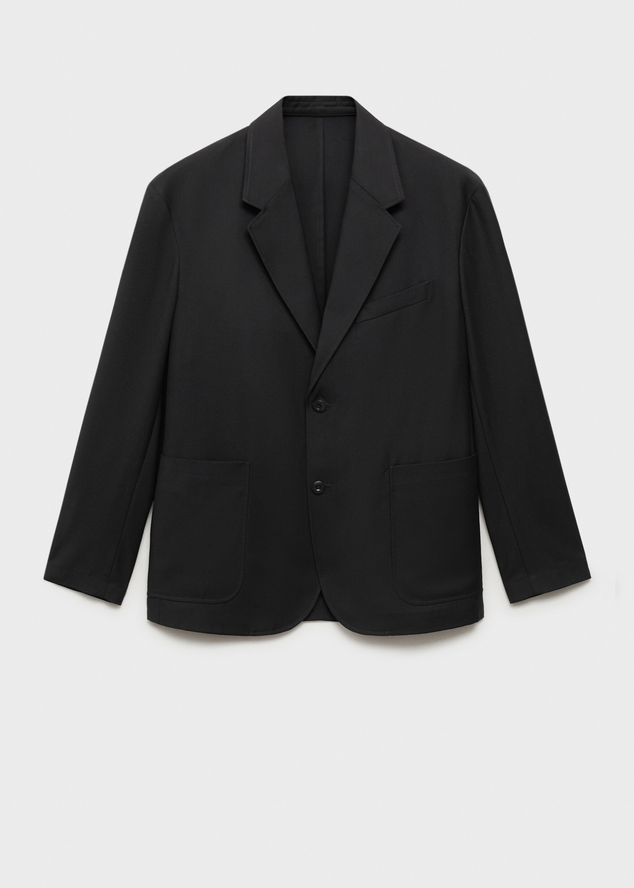 Relaxed fit suit blazer - Article without model, Black. Ref: 87074399-00.