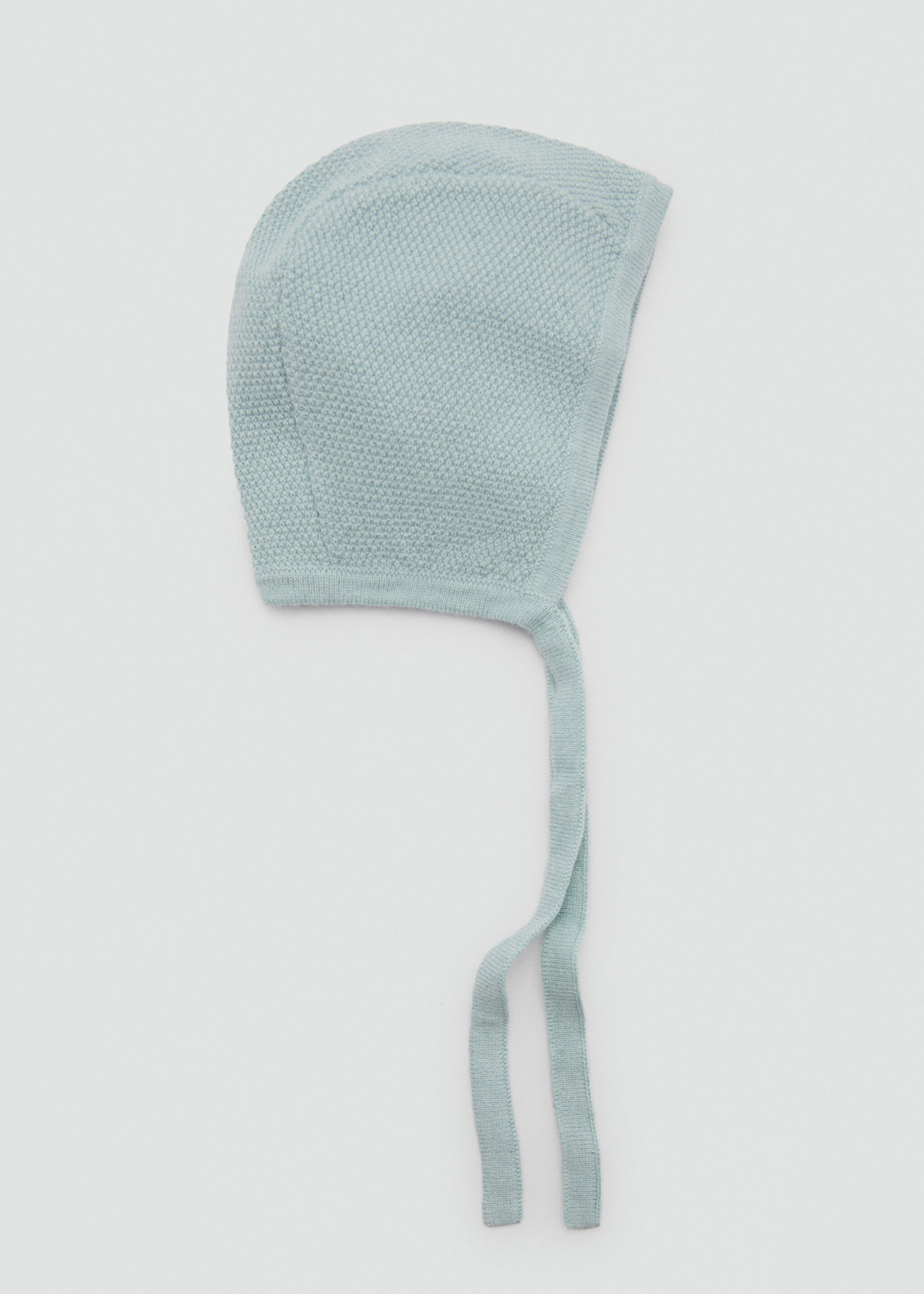 Knitted bonnet - Article without model, Mint Green. Ref: 87074406-00.