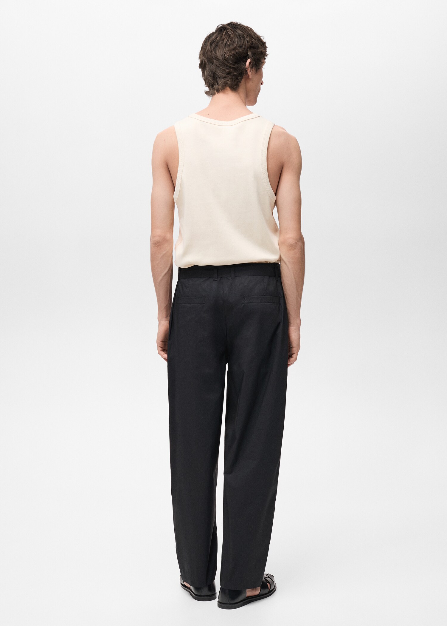 100% cotton t-shirt with buttons - Reverse of the article