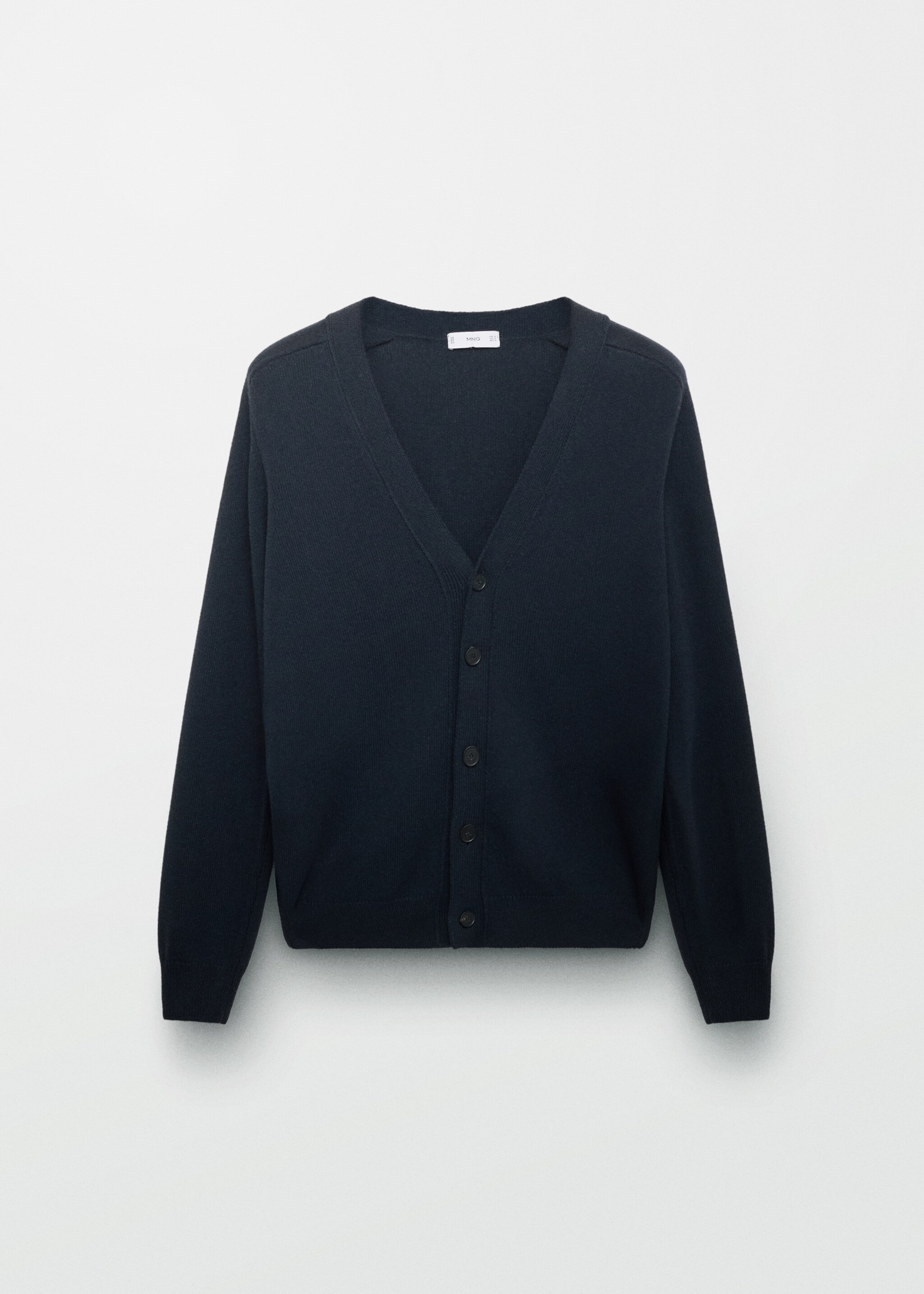 Cárdigan punto algodón botones - Detalle del artículo 5, Azul noche. Ref: 87074410-00.