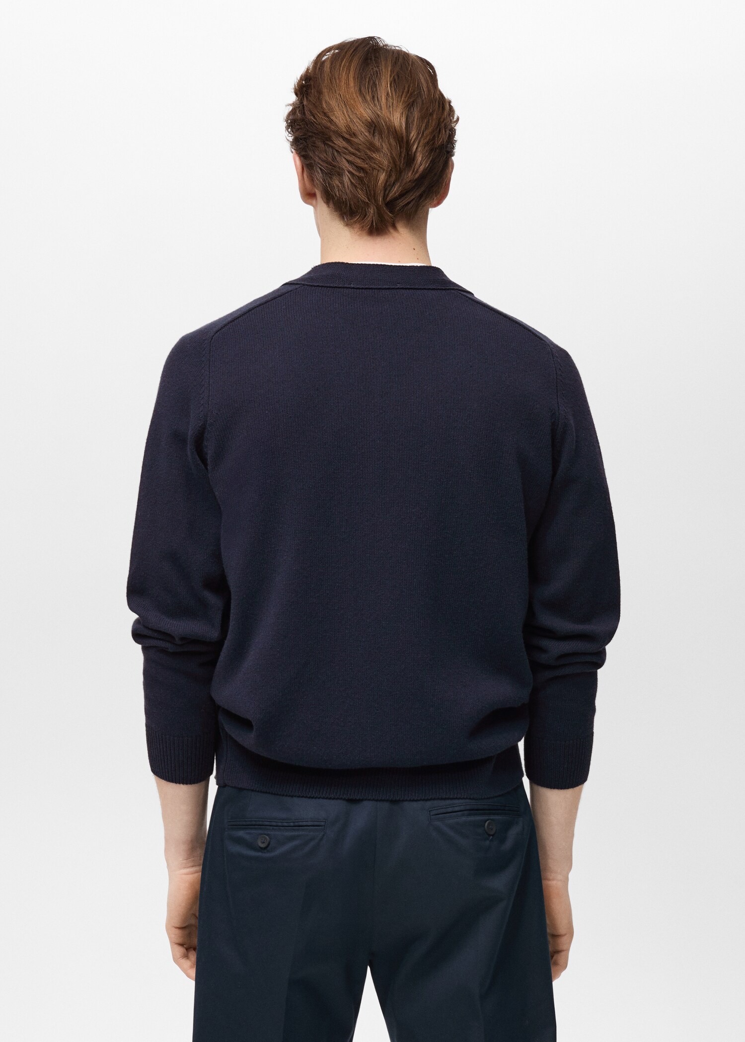 Cárdigan punto algodón botones - Reverso del artículo