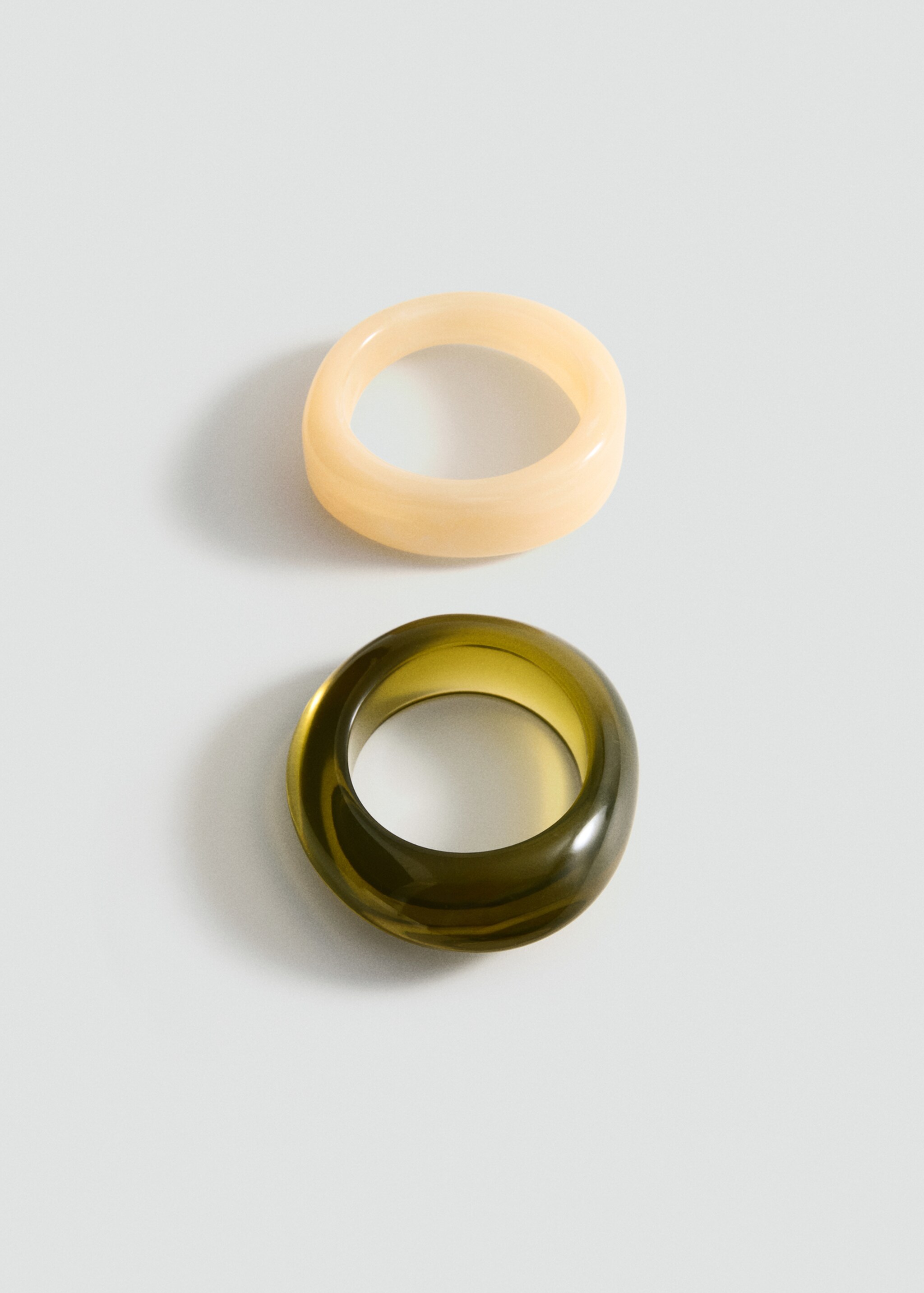 2er-Set kombinierte Armbänder - Artikel ohne Model, Pastellgrün. Ref: 87074412-00.