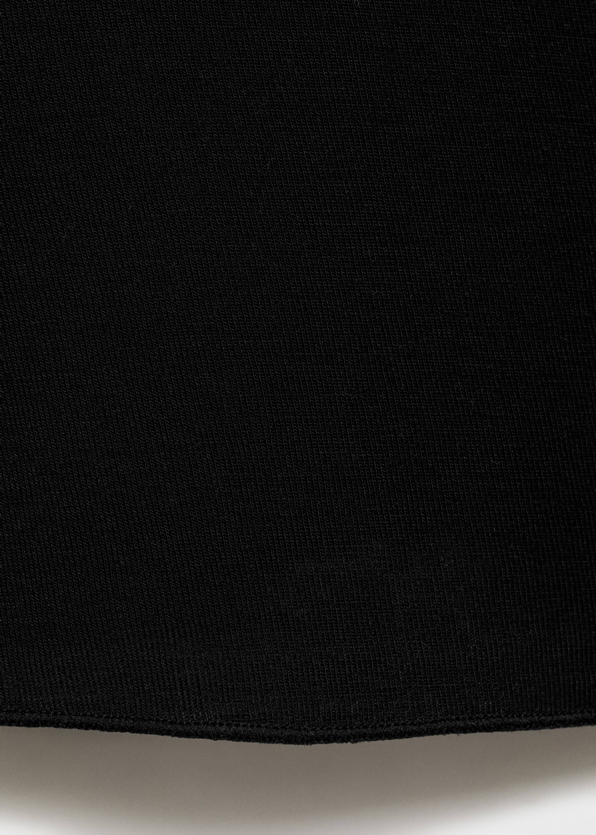 Samarreta barreja llana màniga llarga - Detall de l'article 0, Negre. Ref: 87074420-00.